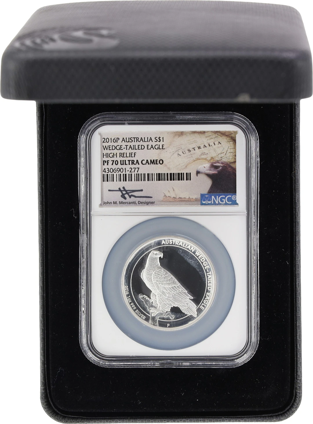 (1 oz, 31.104 g ASW). Australia. 2016-P 1 oz Silver Wedge-Tailed Eagle