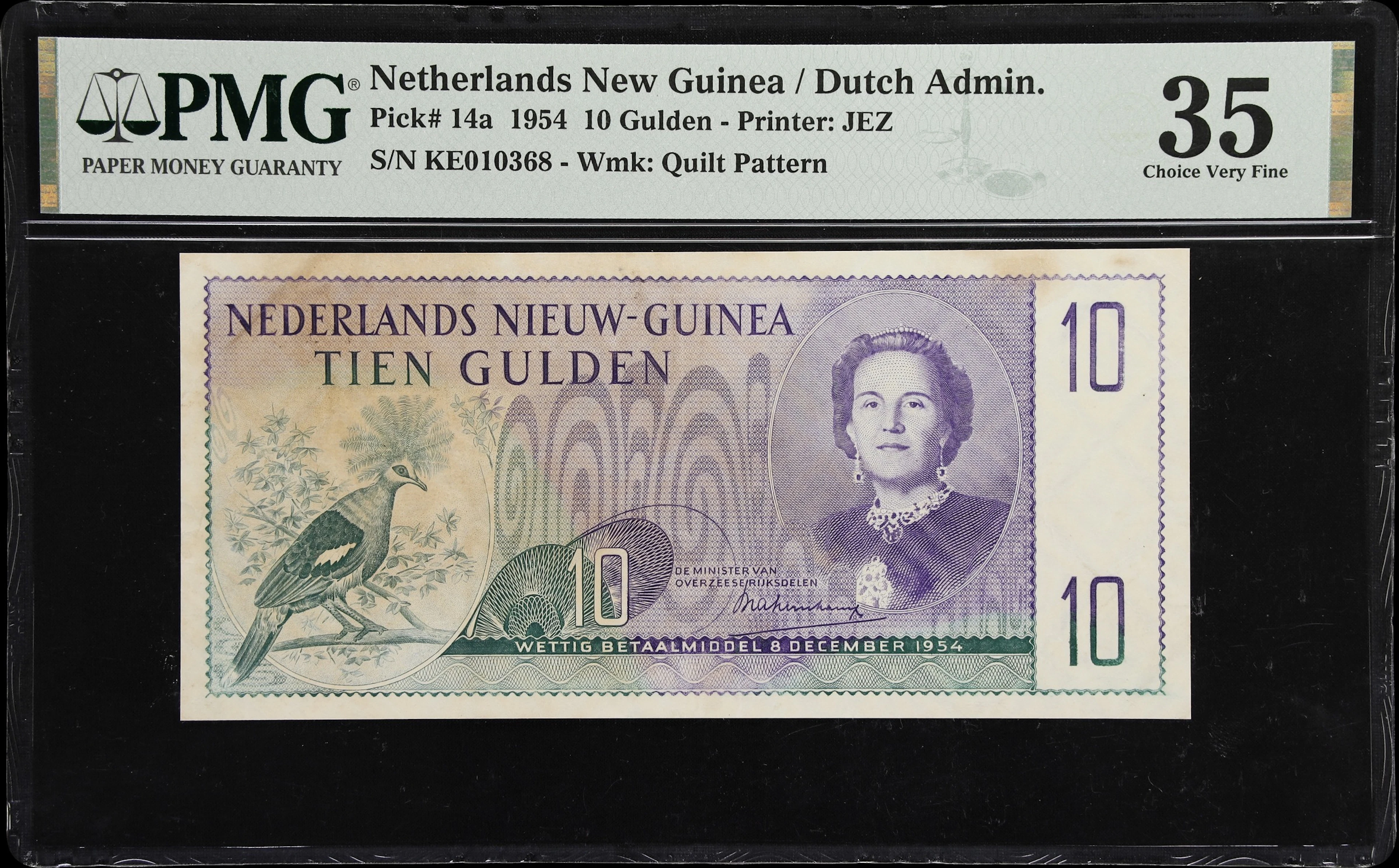 NETHERLANDS NEW GUINEA. Ministerie van Overzeesche Rijksdelen. 10
