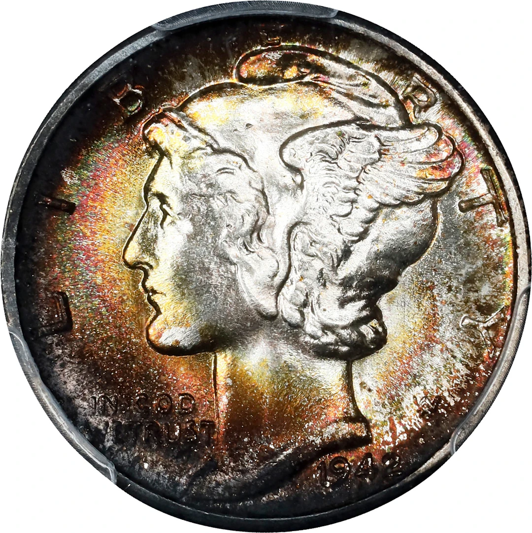 1942-D Mercury Dime. MS-67+ FB (PCGS). CAC.