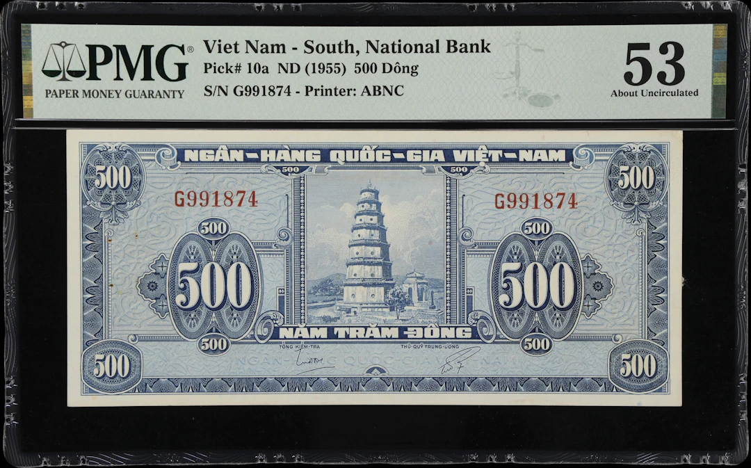 VIETNAM, SOUTH. National Bank of Vietnam. 500 Dong, ND (1955). P-10a.