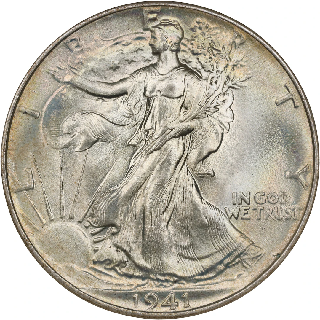 1941 Walking Liberty Half Dollar. MS-68 (NGC).