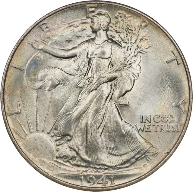 1941 Walking Liberty Half Dollar. MS-68 (NGC).