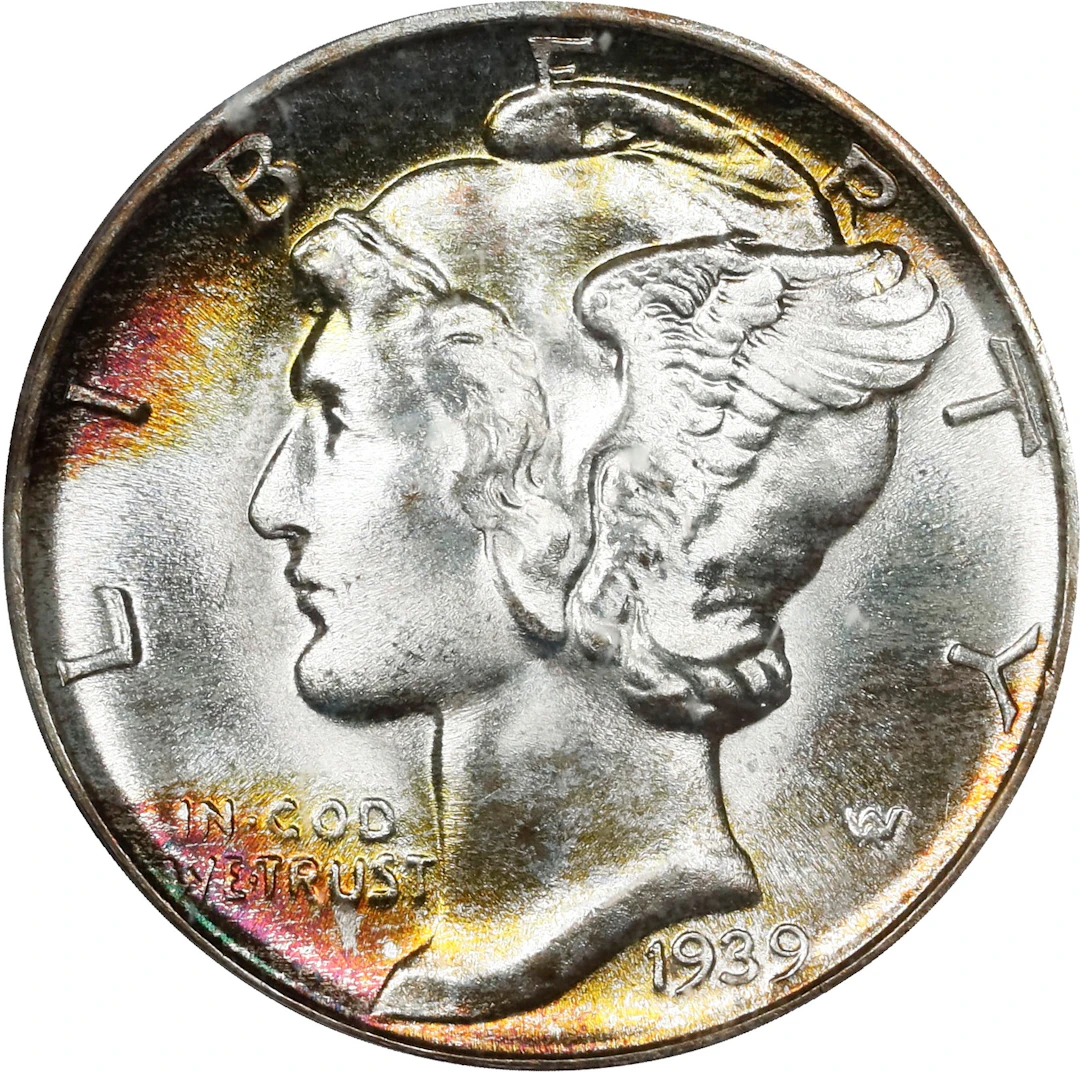 1939-D Mercury Dime. MS-68+ FB (PCGS). CAC.