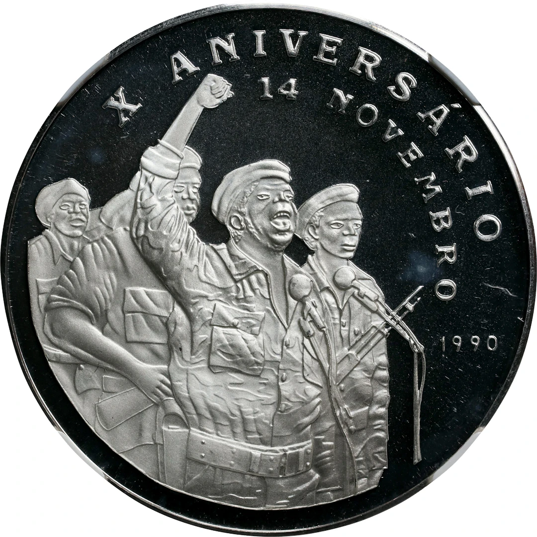 GUINEA-BISSAU. 20000 Pesos, 1990. NGC PROOF-69 Ultra Cameo.