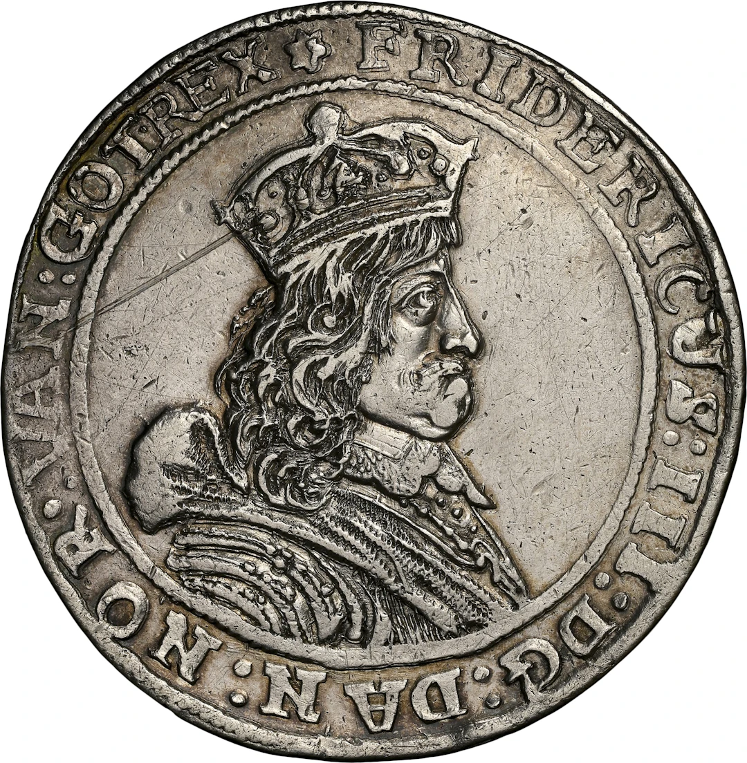 NORWAY. 3 Speciedaler, 1658. Christiania Mint. Frederik III. NGC AU