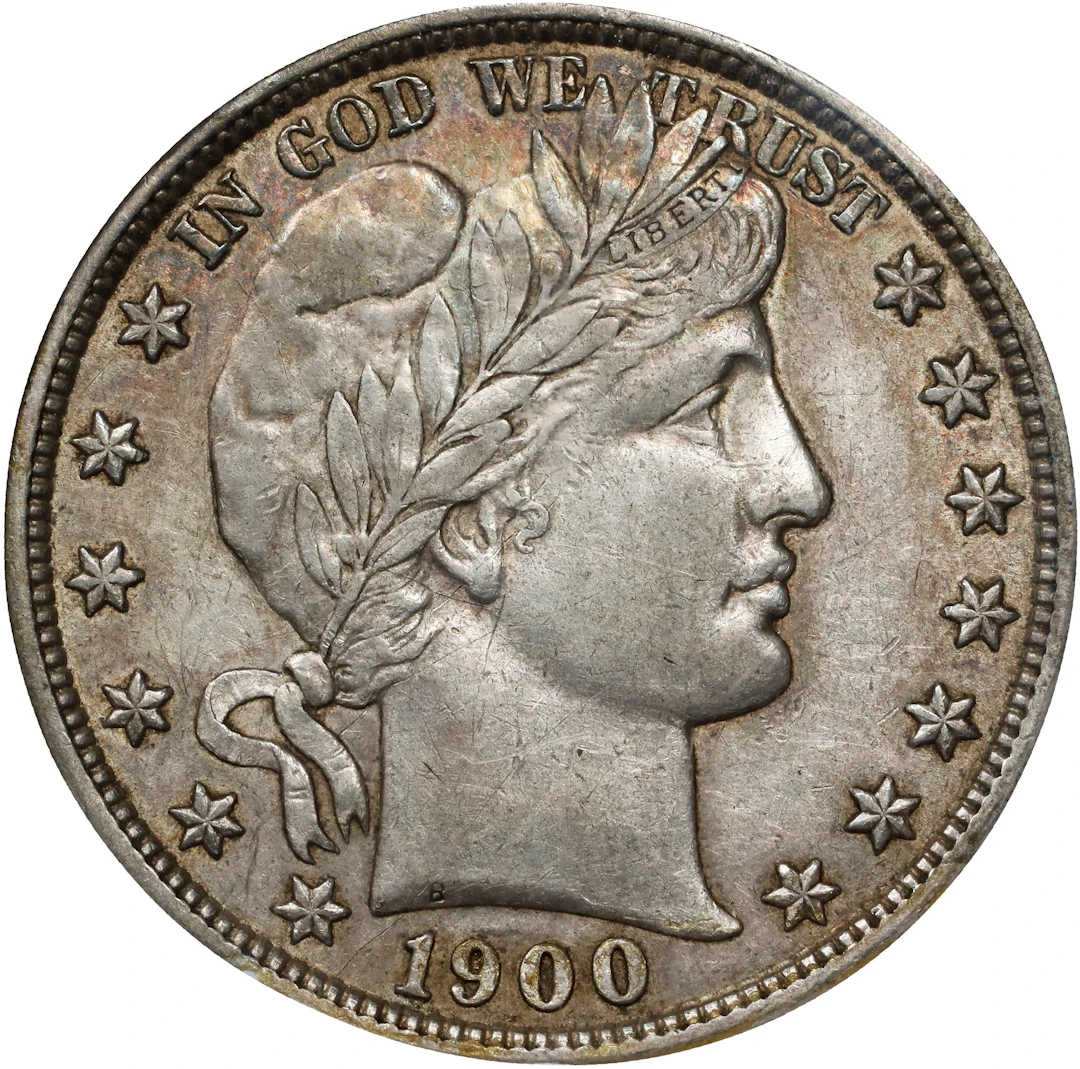 1900 Barber Half Dollar. AU-53 (NGC).