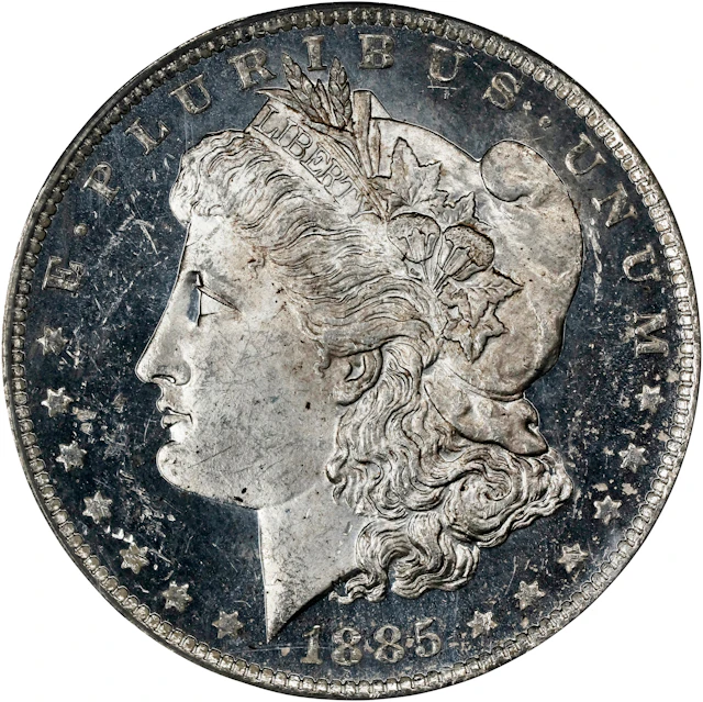 1885-O Morgan Silver Dollar. MS-63 DMPL (PCGS). OGH Generation 2.1.