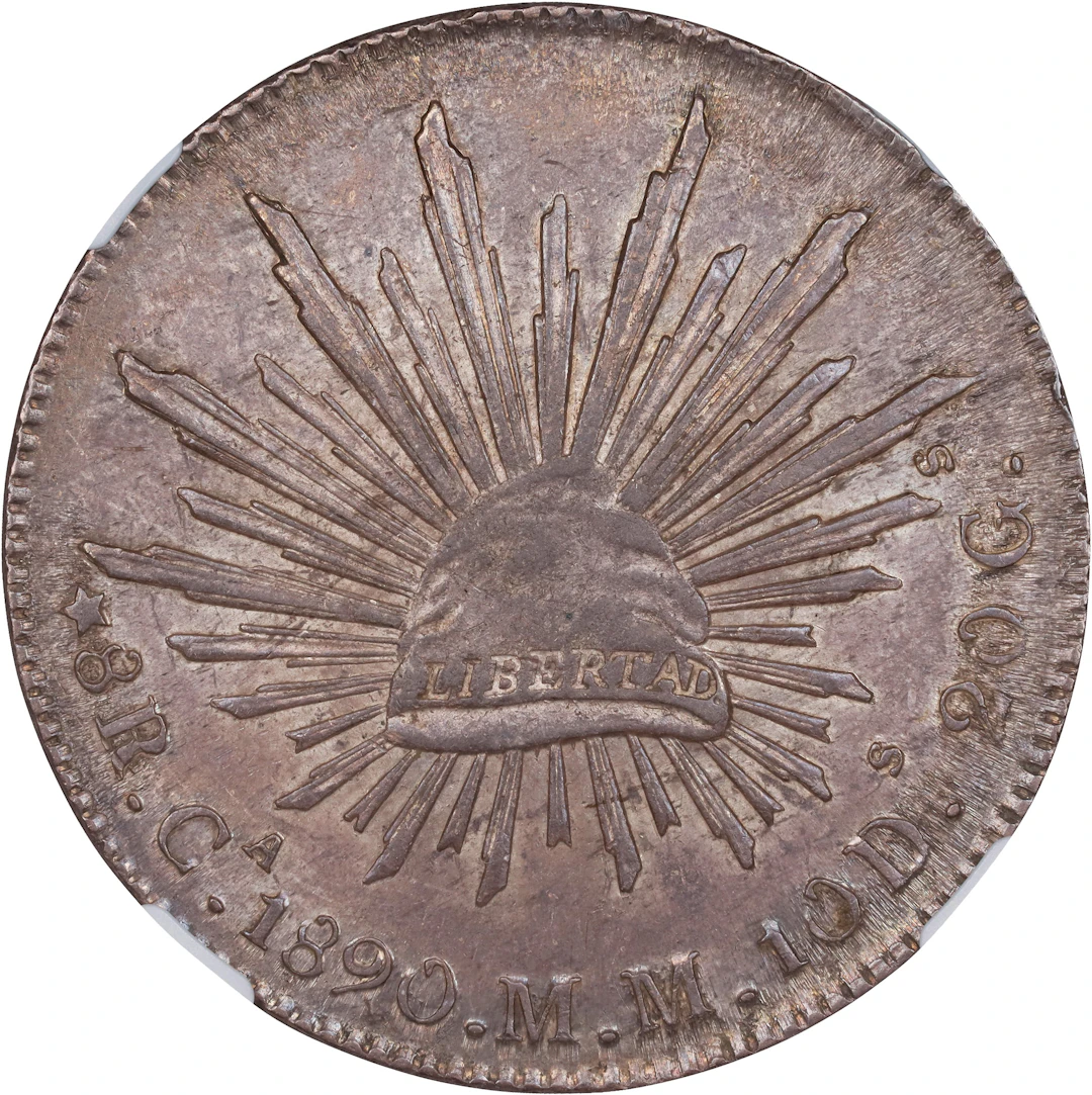 MEXICO. 8 Reales, 1890-Ca MM. Chihuahua Mint. NGC MS-62.