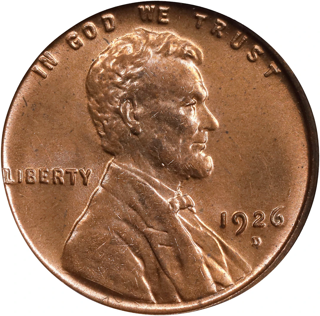 1926-D Lincoln Cent. MS-64 RD (PCGS). CAC. OGH Generation 2.0 Doily.