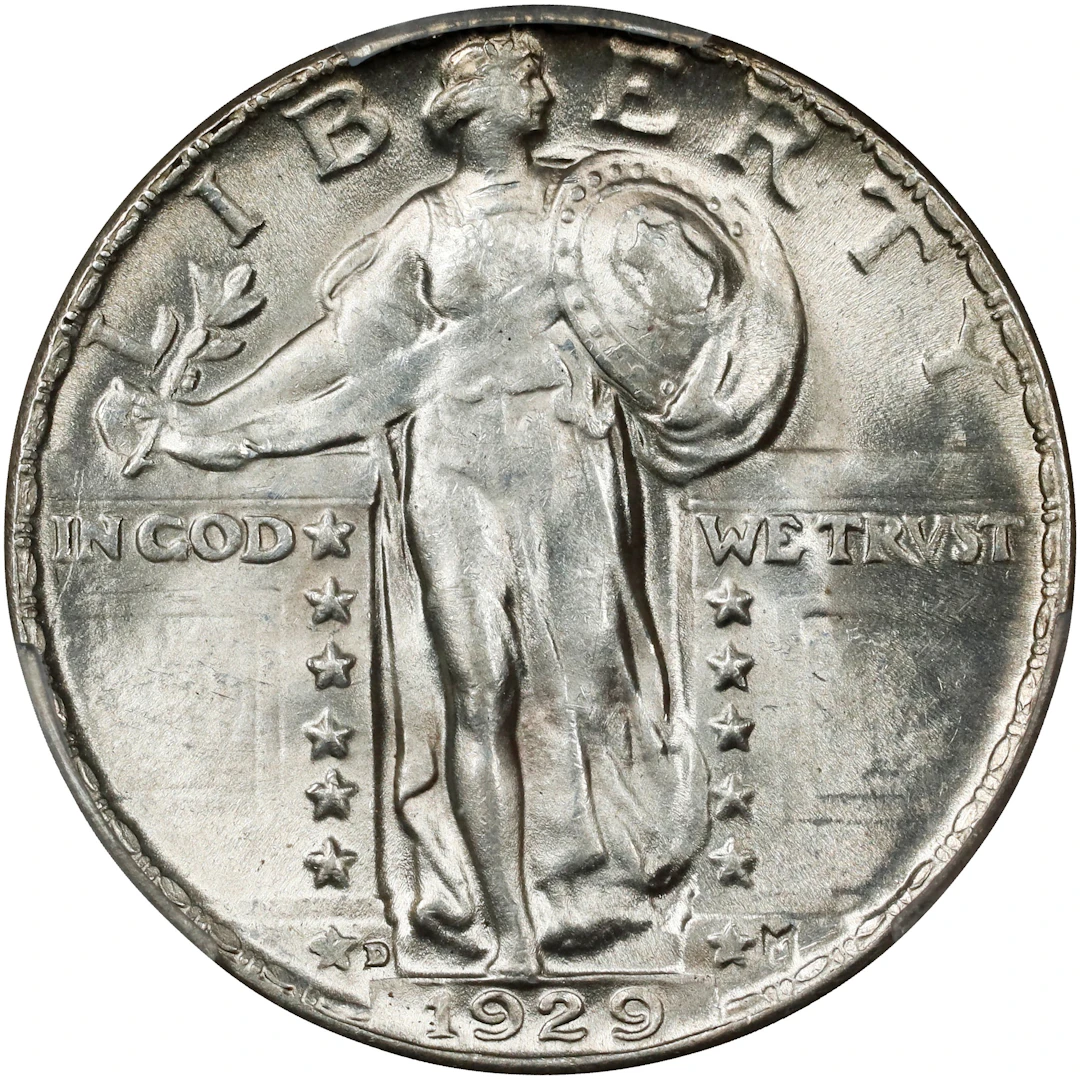 1929-D Standing Liberty Quarter. AU-58 (PCGS).