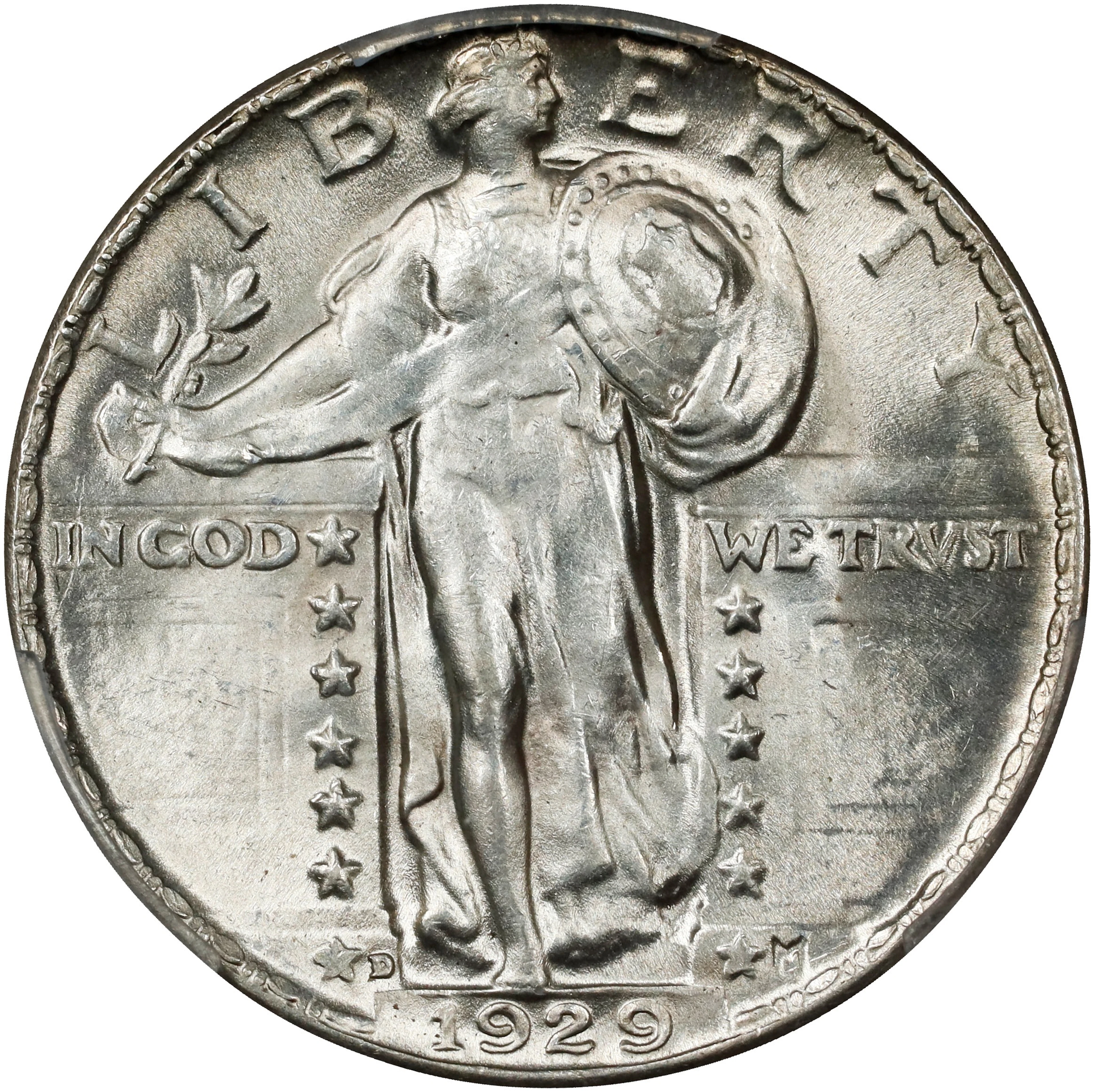 1929-D Standing Liberty Quarter. AU-58 (PCGS).