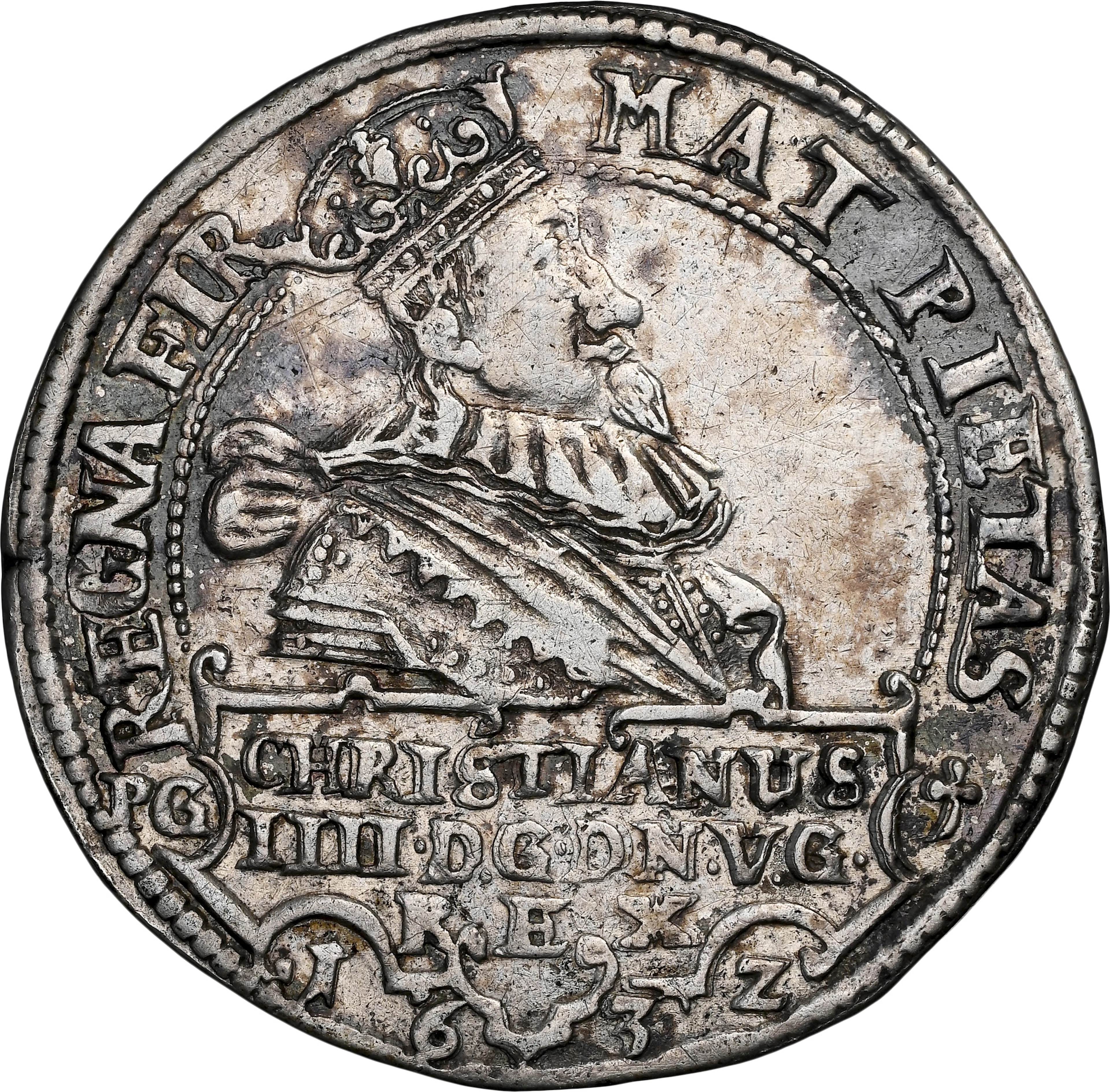 DENMARK. 1/2 Speciedaler, 1632. Copenhagen Mint. Christian IV. NGC