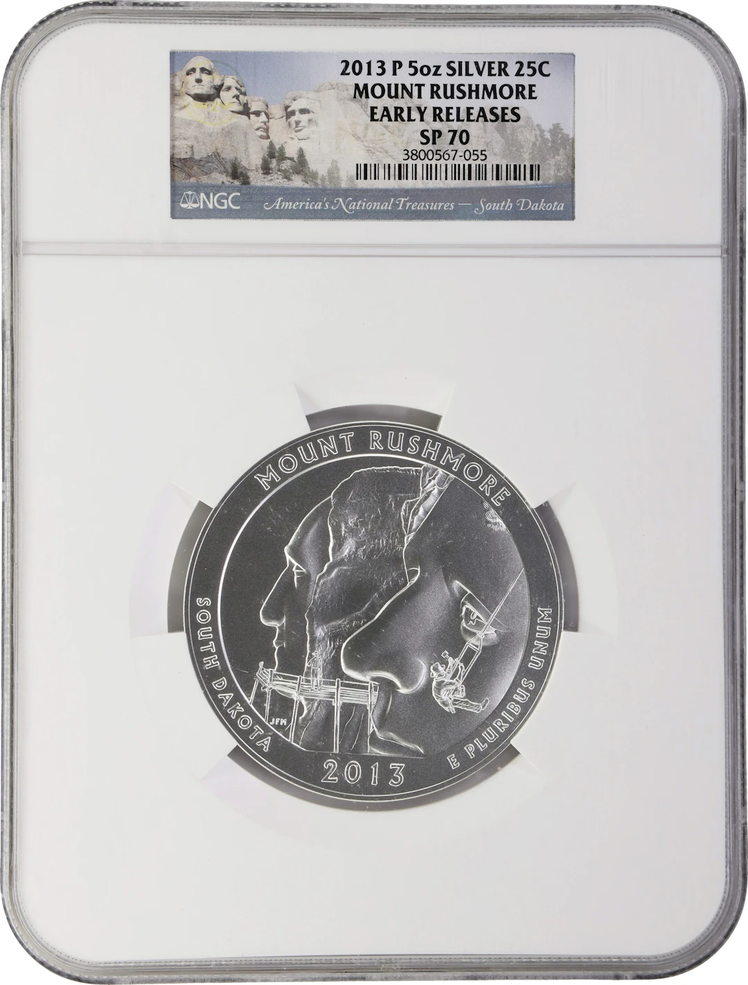 (5 oz, 155.52 g ASW). 2013-P Mount Rushmore America the Beautiful