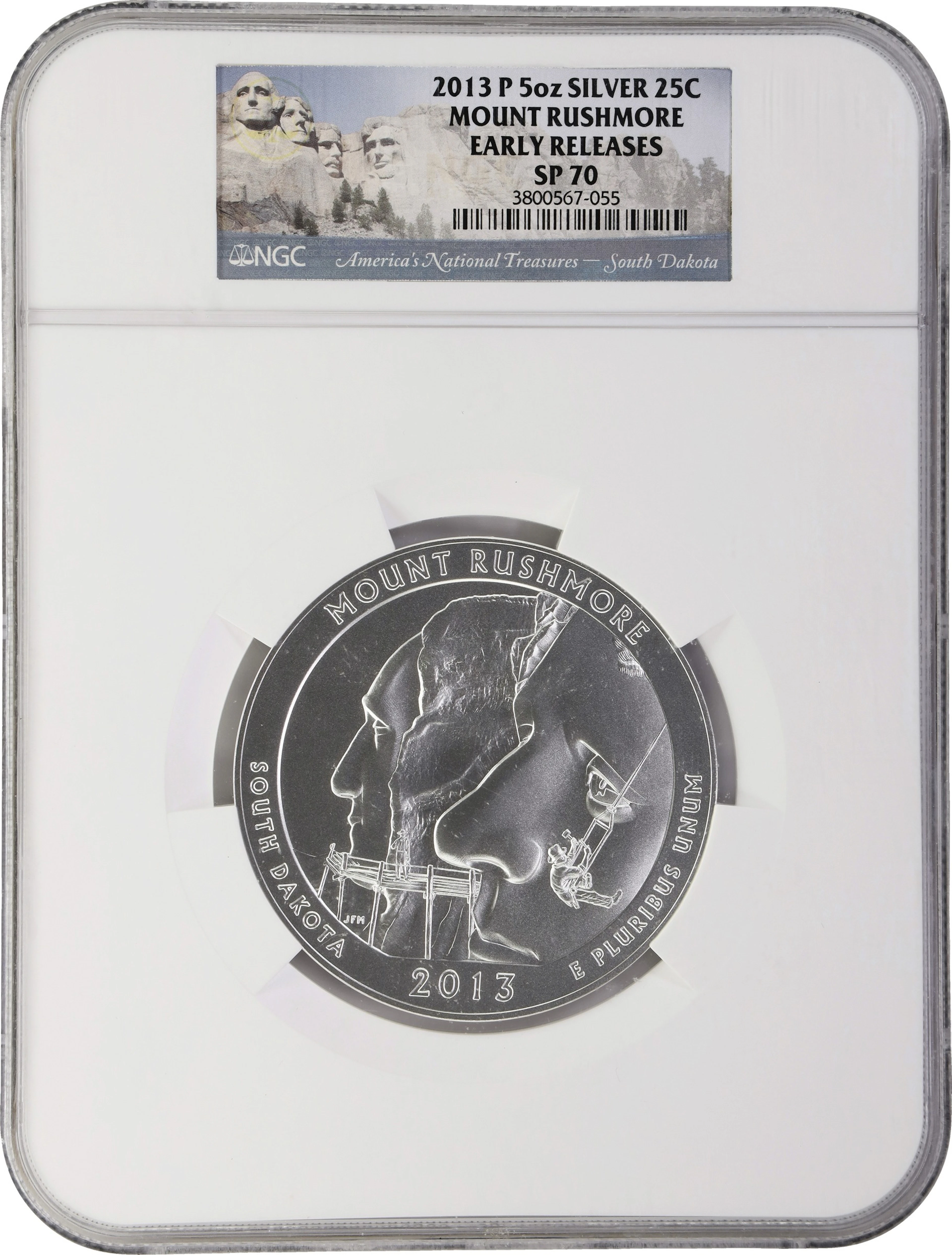 (5 oz, 155.52 g ASW). 2013-P Mount Rushmore America the Beautiful