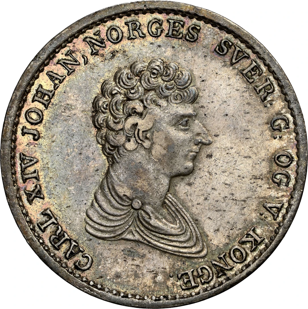 NORWAY. 1/2 Speciedaler, 1833. Kongsberg Mint. Carl XIV Johan. NGC AU-58.