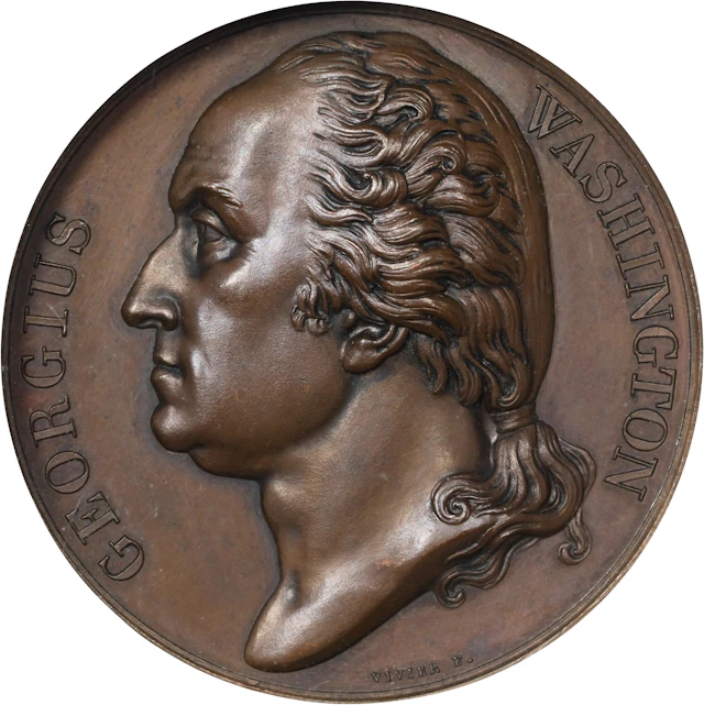 1819 Series Numismatica Medal by Vivier. WASHINGTON. Musante GW-98