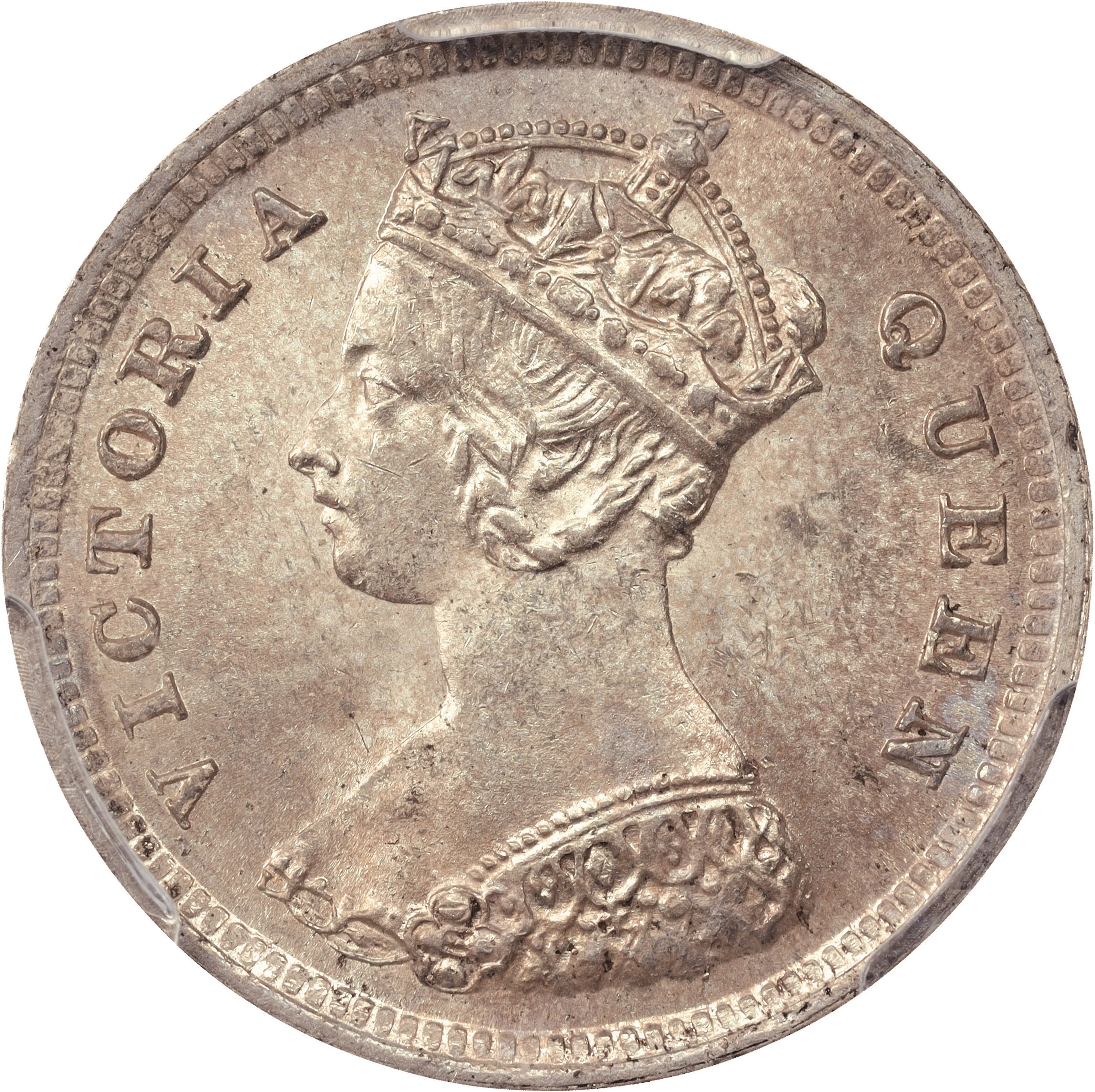 (t) HONG KONG (SAR). 10 Cents, 1884. London Mint. Victoria. PCGS MS-63.