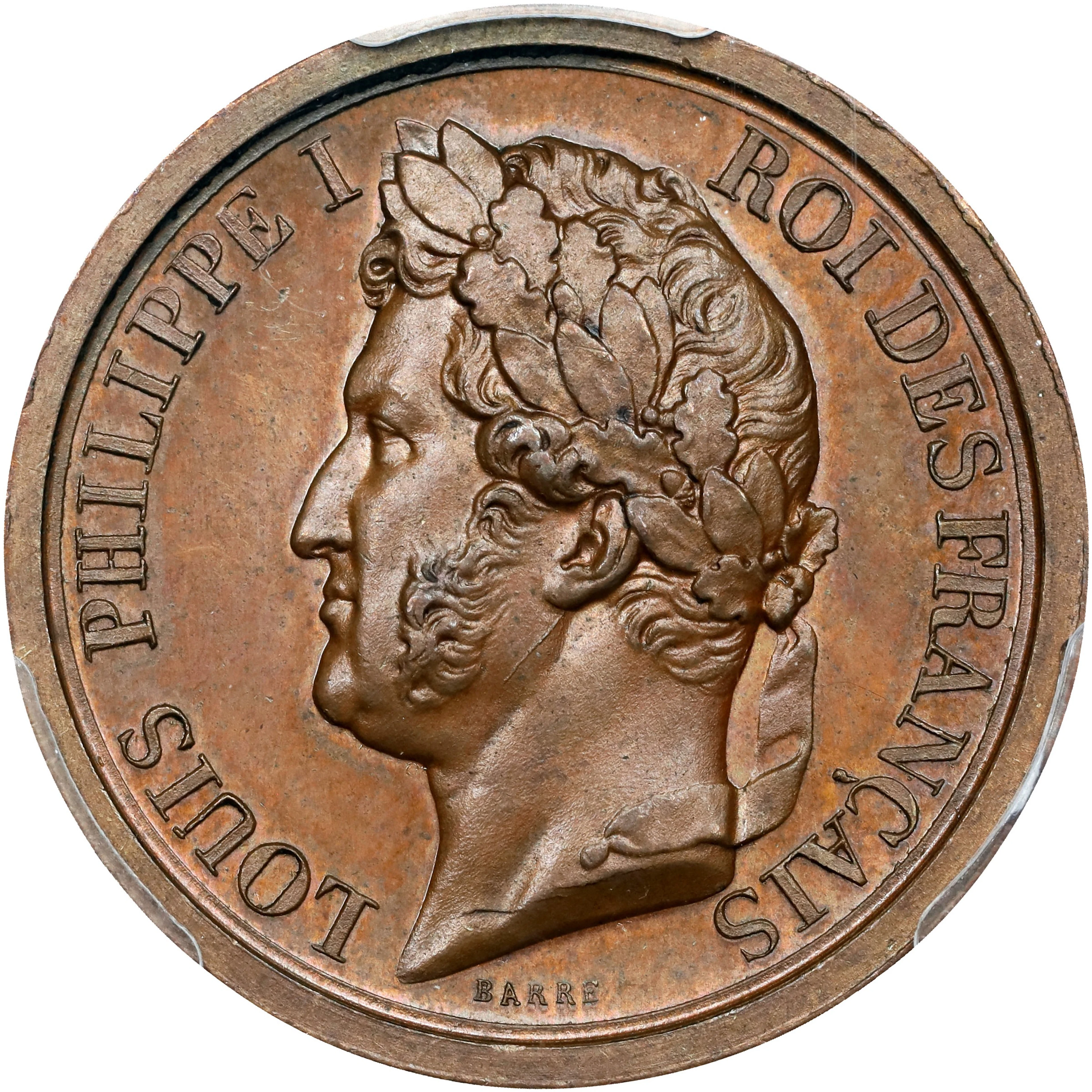 FRANCE. Louis Philippe I/Death of Ferdinand Philippe Copper Medal