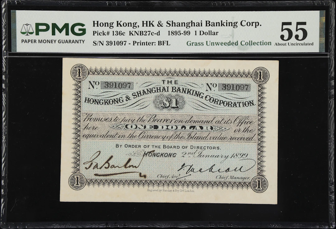 HONG KONG (SAR). Hong Kong & Shanghai Banking Corporation. 1 Dollar