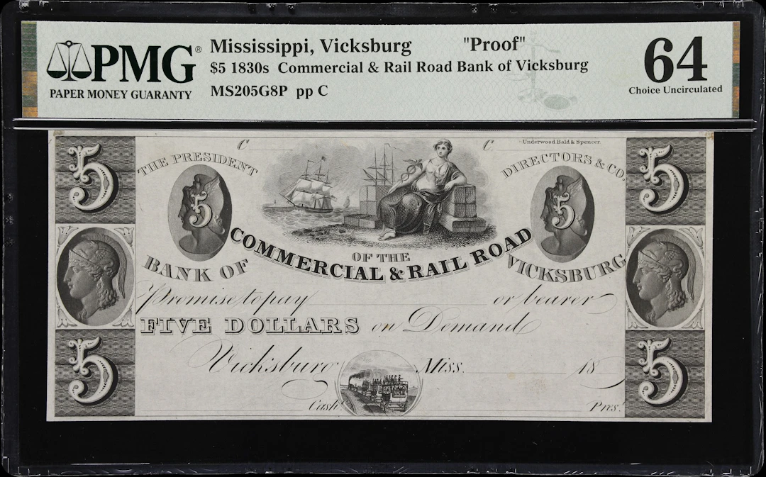Vicksburg, Mississippi. Commercial & Rail Road Bank of Vicksburg.