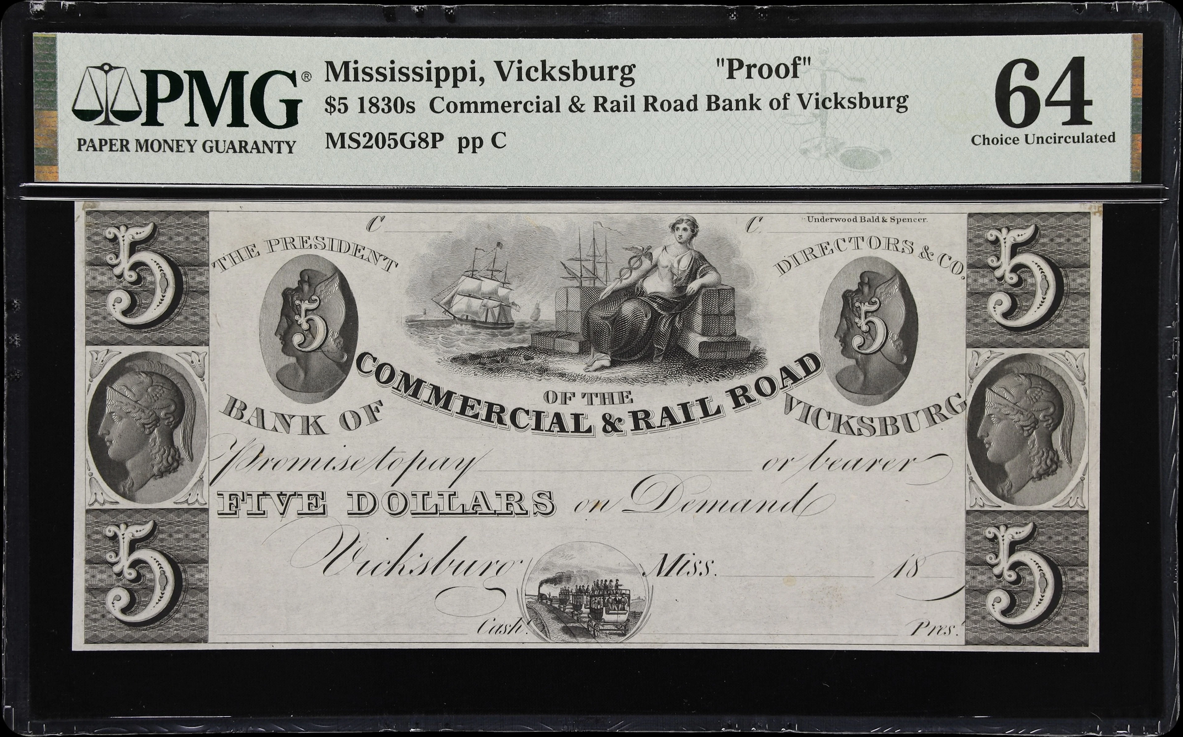 Vicksburg, Mississippi. Commercial & Rail Road Bank of Vicksburg.