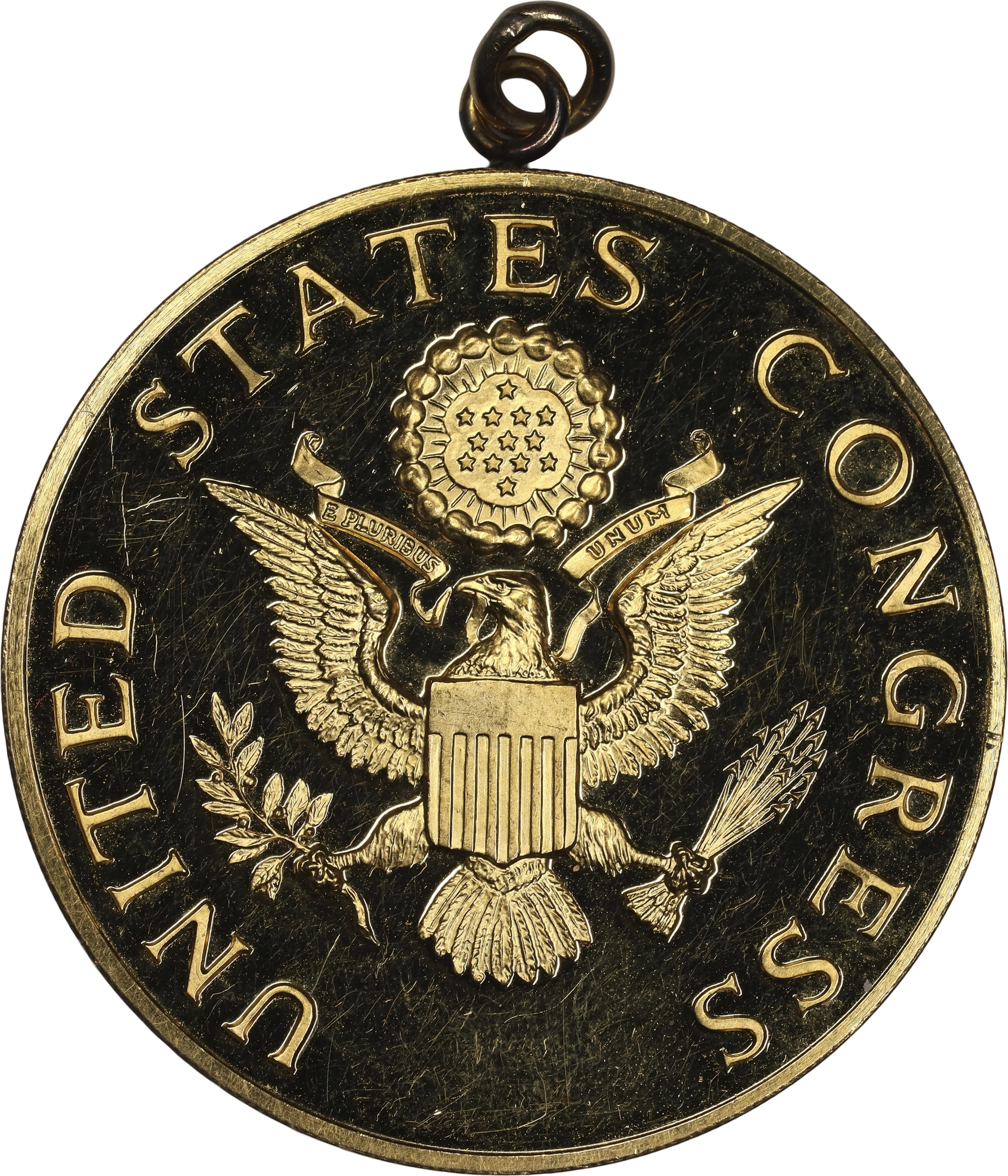 (0.791 oz, 24.6 g AGW). 1974 Congressional Christmas Gold Medal. Cameo Proof.
