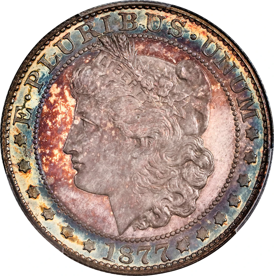 1877 Pattern Morgan Half Dollar. Judd-1516, Pollock-1680. Rarity-7+.