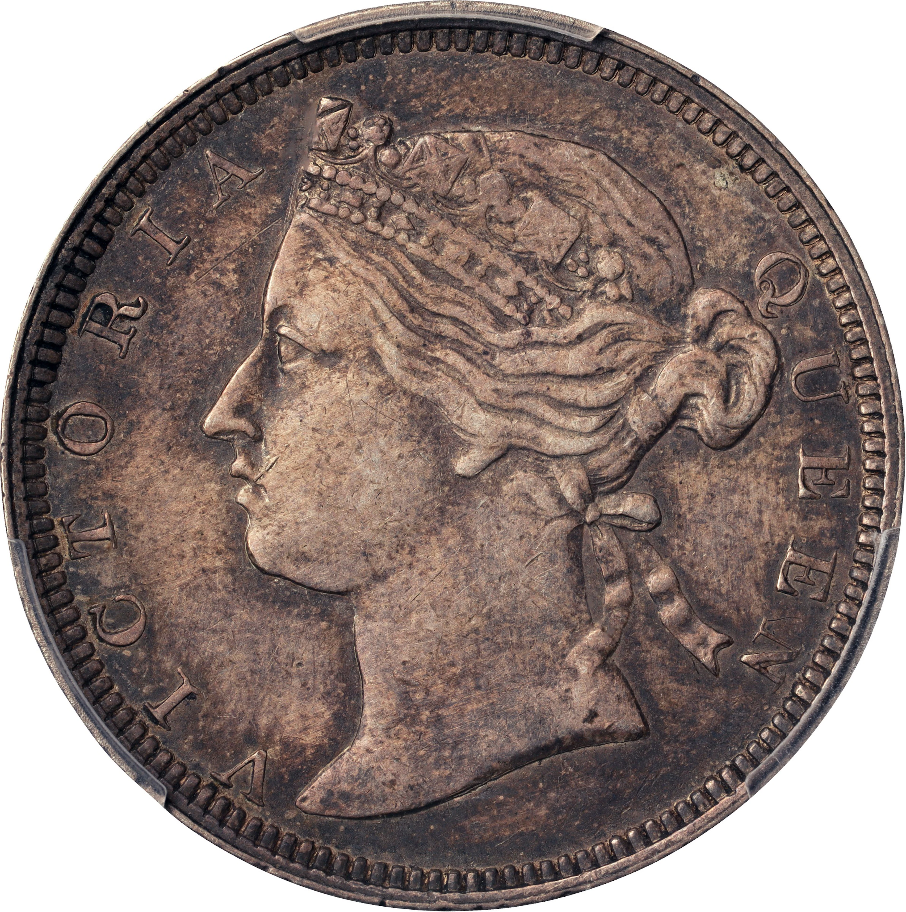 (t) HONG KONG (SAR). 20 Cents, 1873. London Mint. Victoria. PCGS Genuine--Cleane