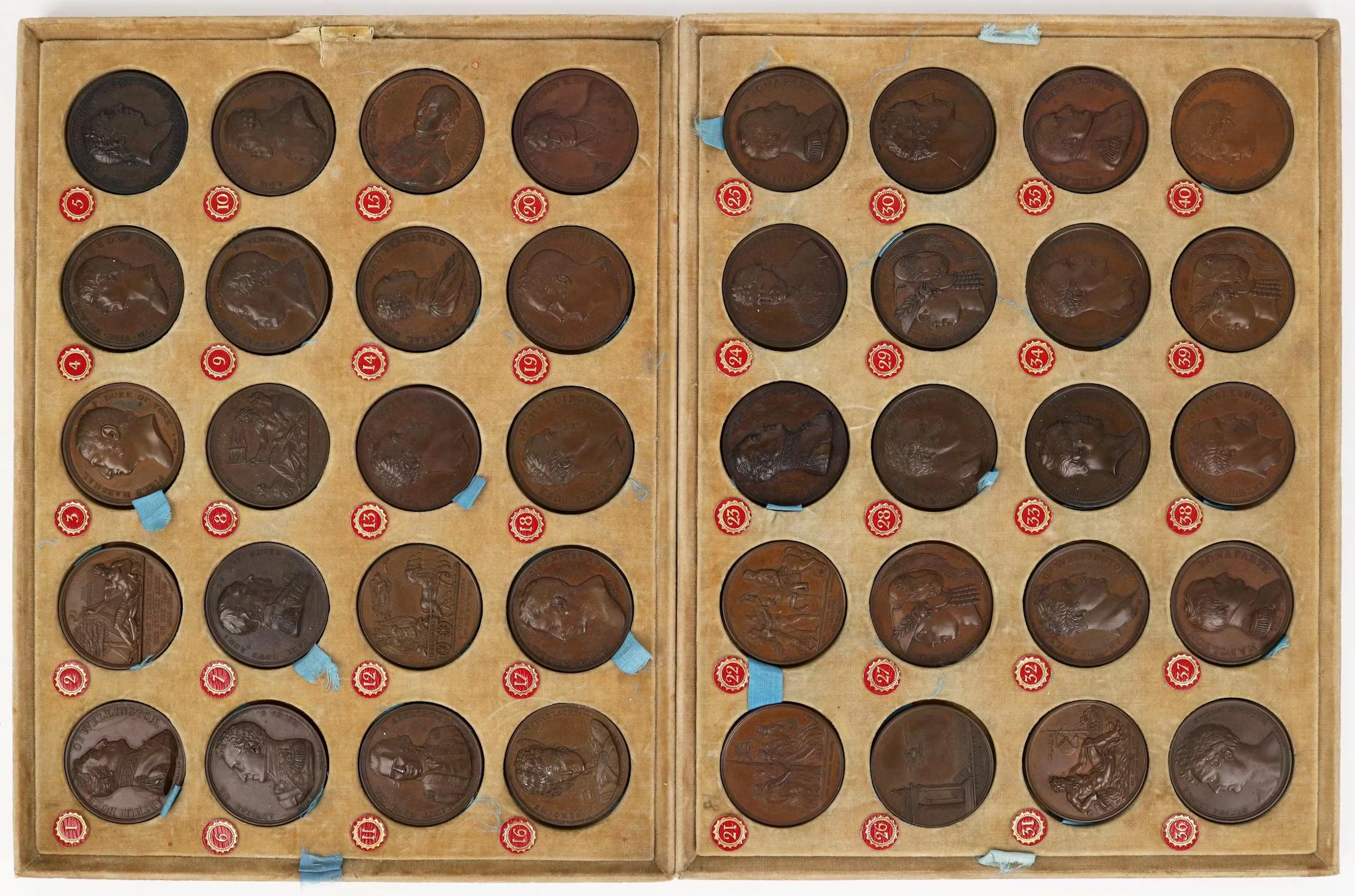 GREAT BRITAIN. Complete Set of James Mudie's National Medals in Bronze
