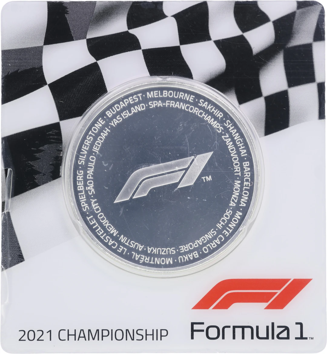 (2.5 oz, 77.76 g ASW). Solomon Islands. 2021 Formula 1 Silver $5. Proof.