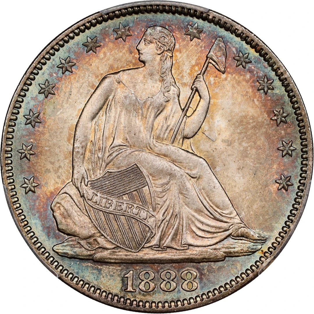 1888 Liberty Seated Half Dollar. WB-101. MS-67 (PCGS). CAC. CMQ.