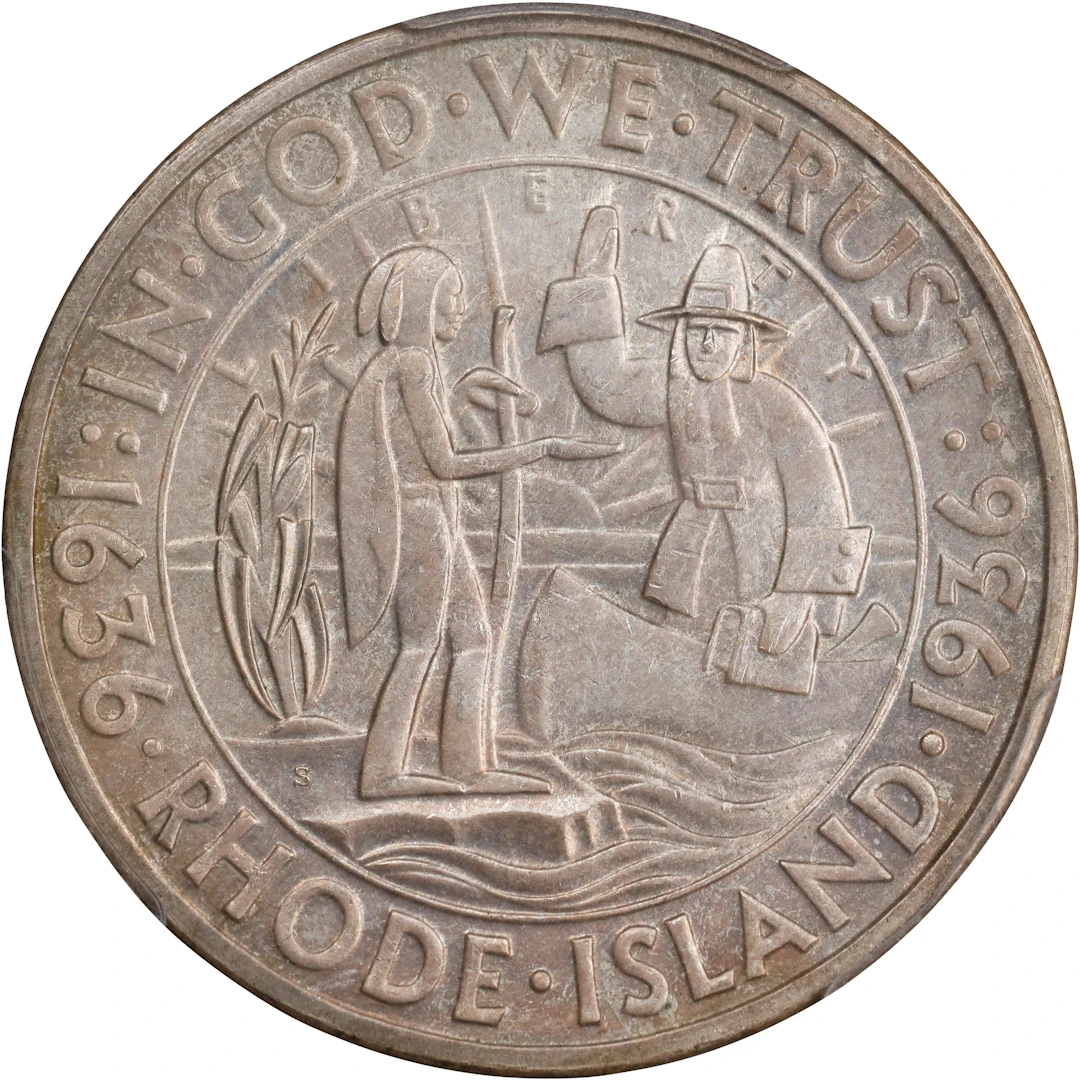 1936-S Rhode Island Tercentenary. MS-65 (PCGS).