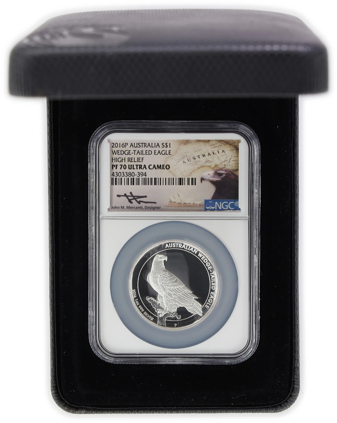 (1 oz, 31.104 g ASW). Australia. 2016-P 1 oz Silver Wedge-Tailed Eagle