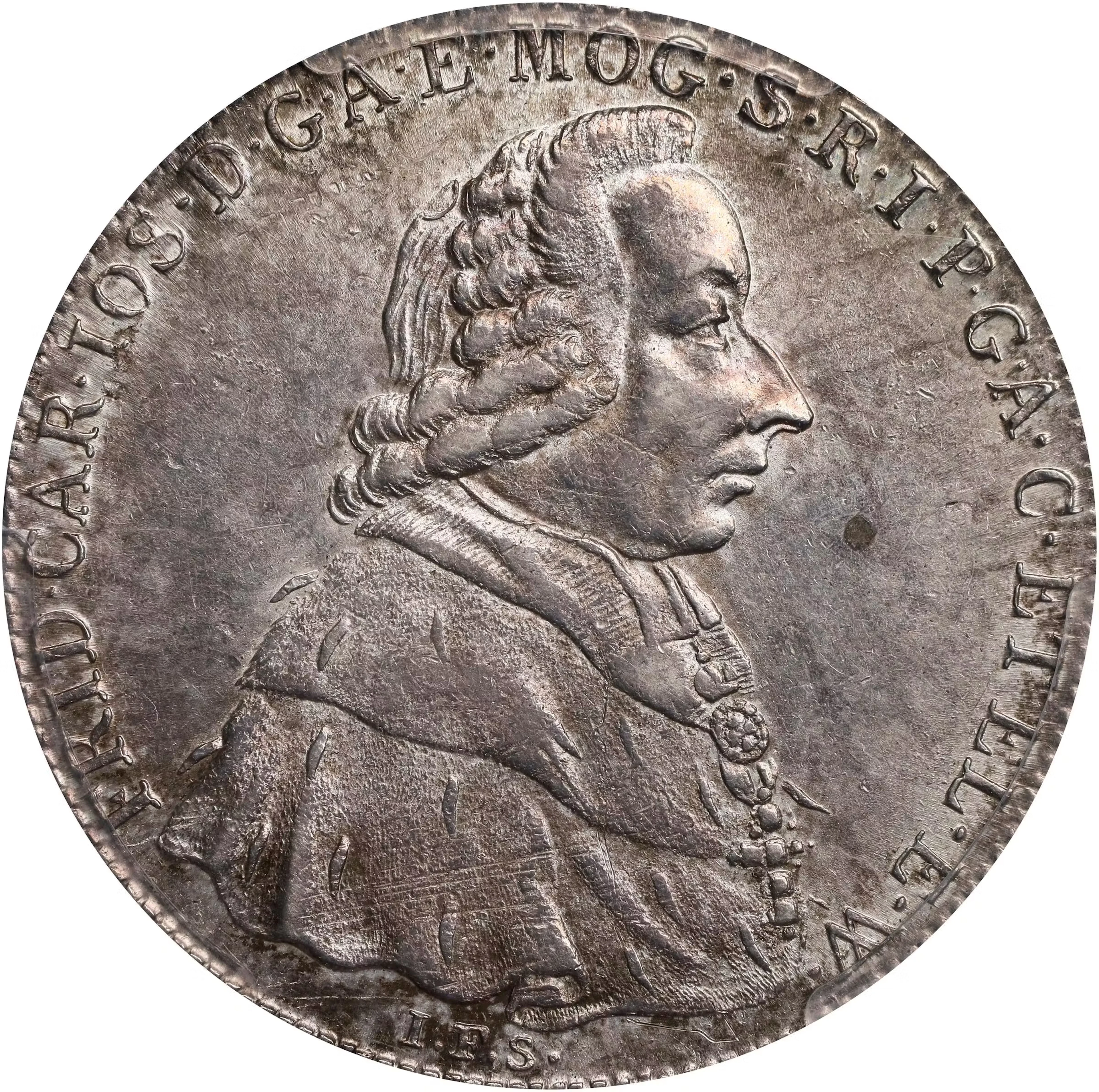 GERMANY. Mainz. Taler, 1794-IFS IA. Friedrich Karl Joseph. PCGS AU-58.