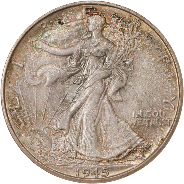 1945-D Walking Liberty Half Dollar. MS-65 (NGC). OH Generation 3.0.
