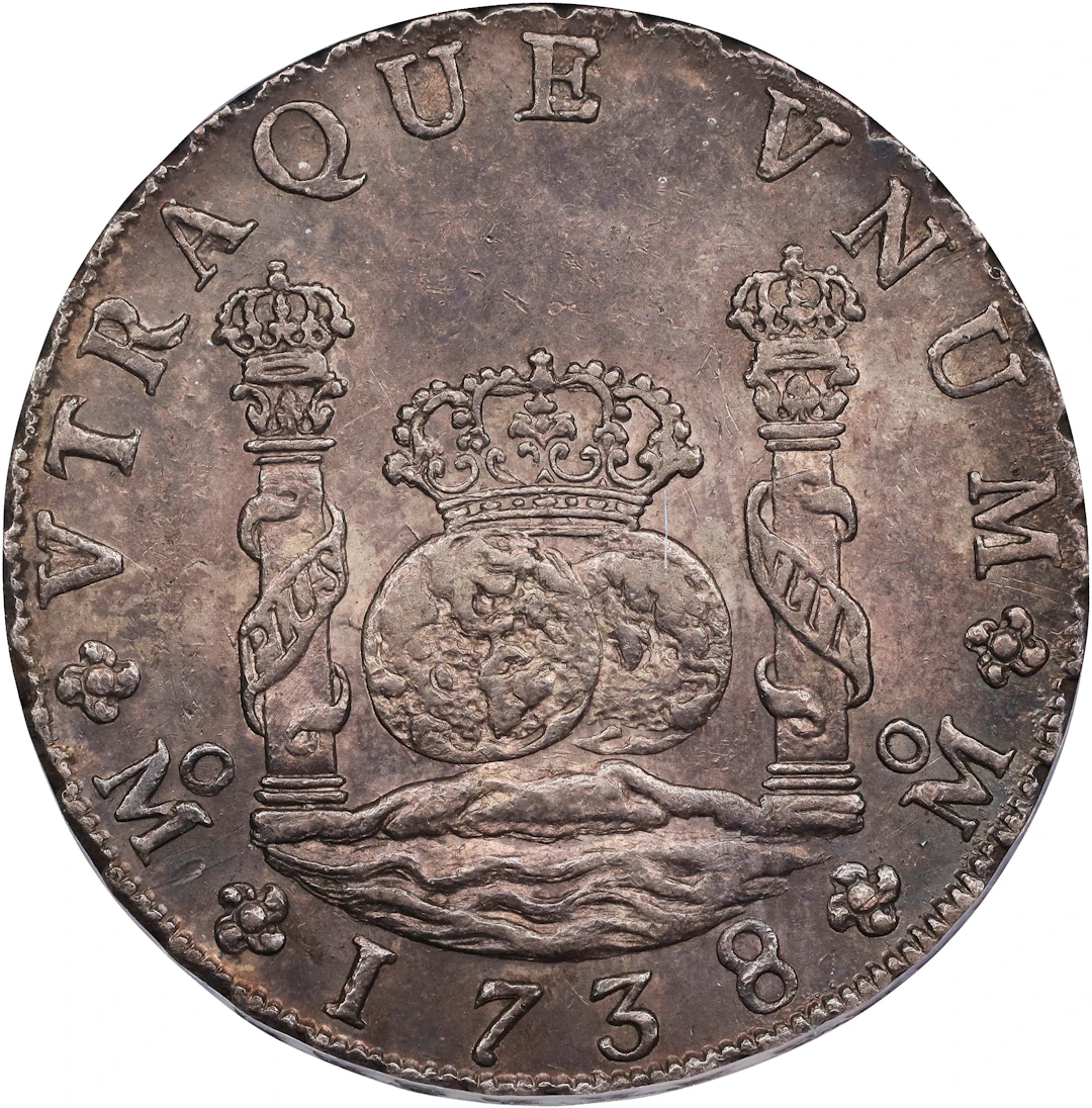 SPAIN. Viceroyalty of New Spain. 1738-Mo MF 8 Reales. Mexico City