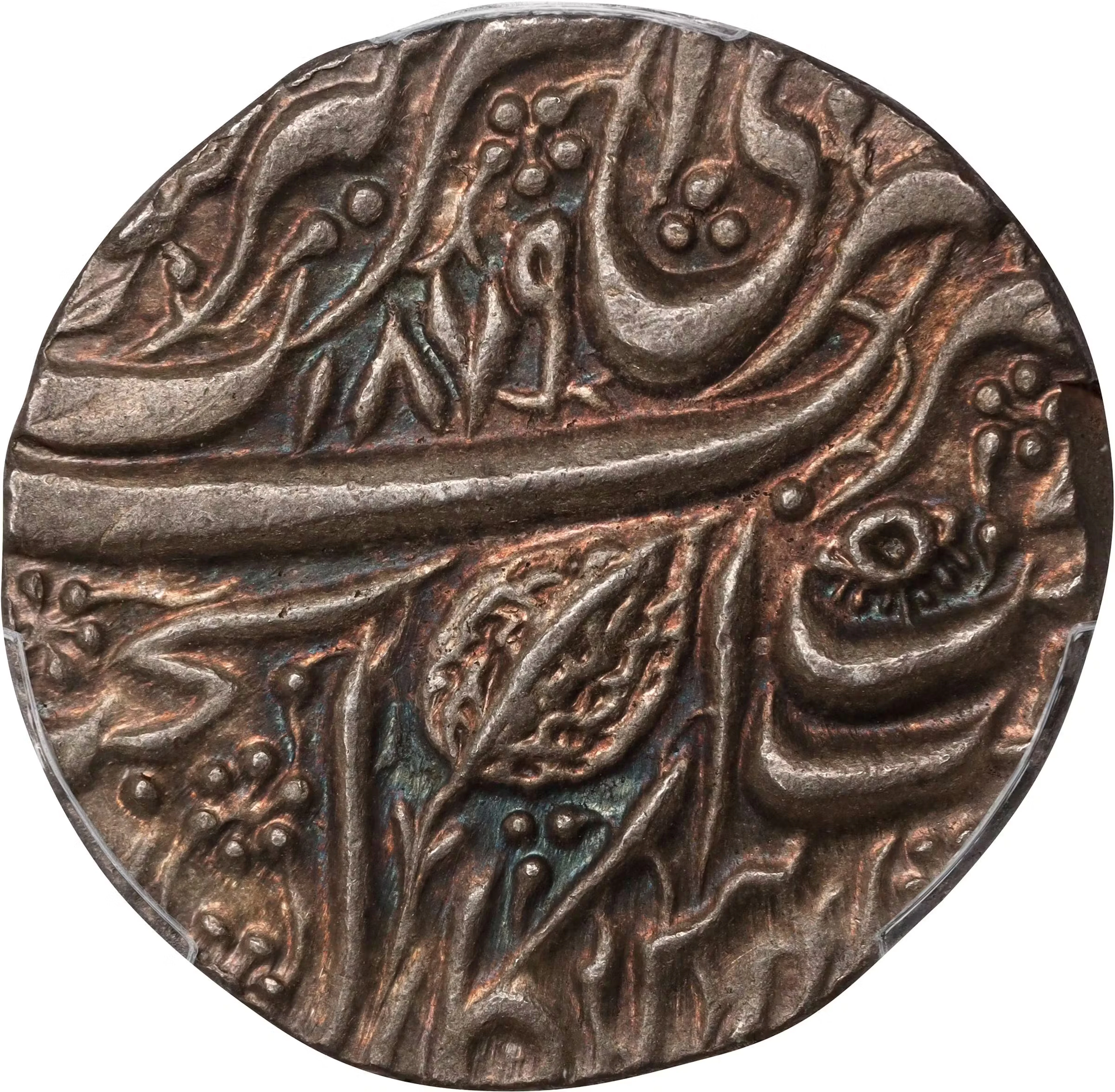 INDIA. Sikh Empire. Rupee, VS 1879 (1822). Amritsar Mint. Ranjit Singh.