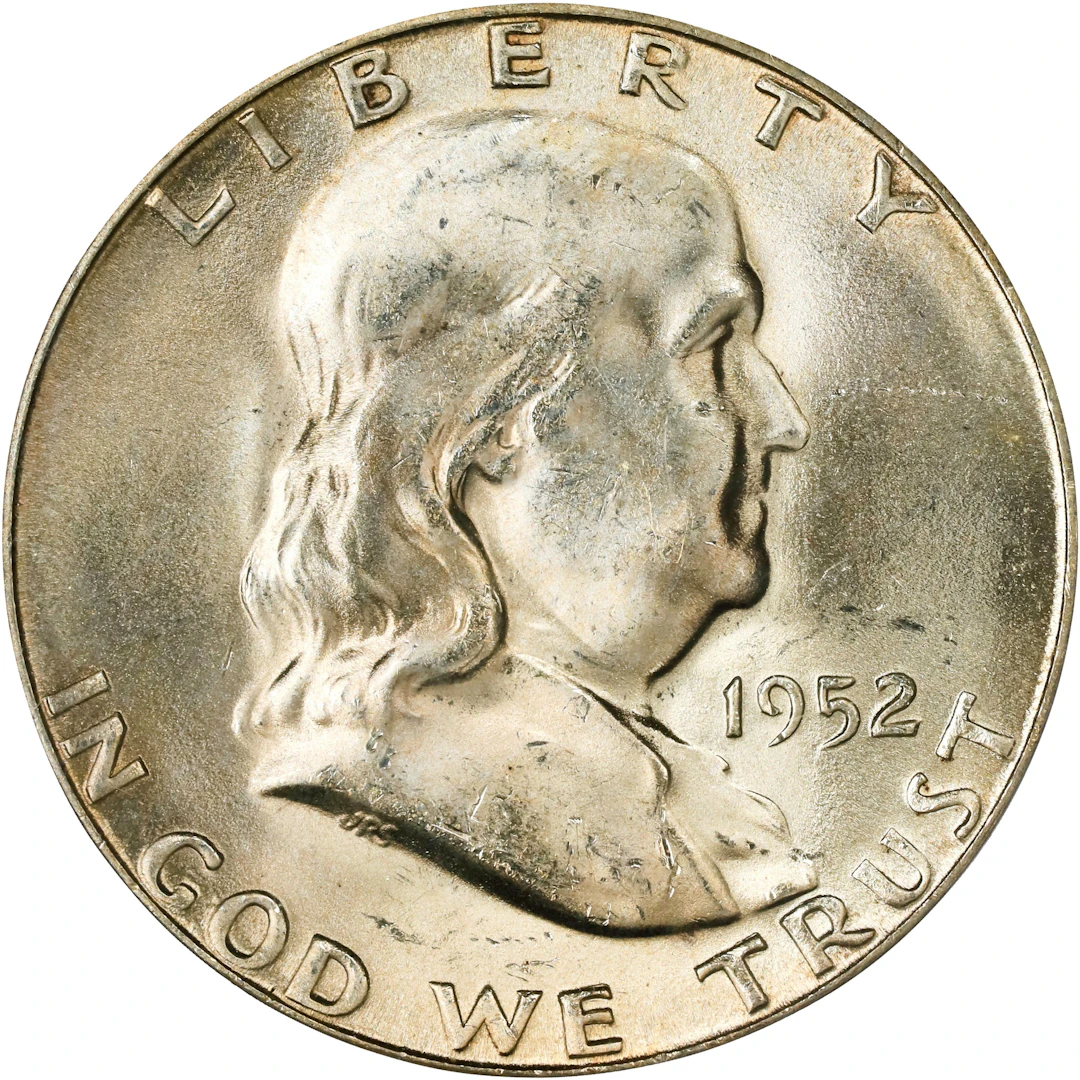 1952-S Franklin Half Dollar. MS-64 FBL (PCGS). CAC. OGH Generation 3.1.
