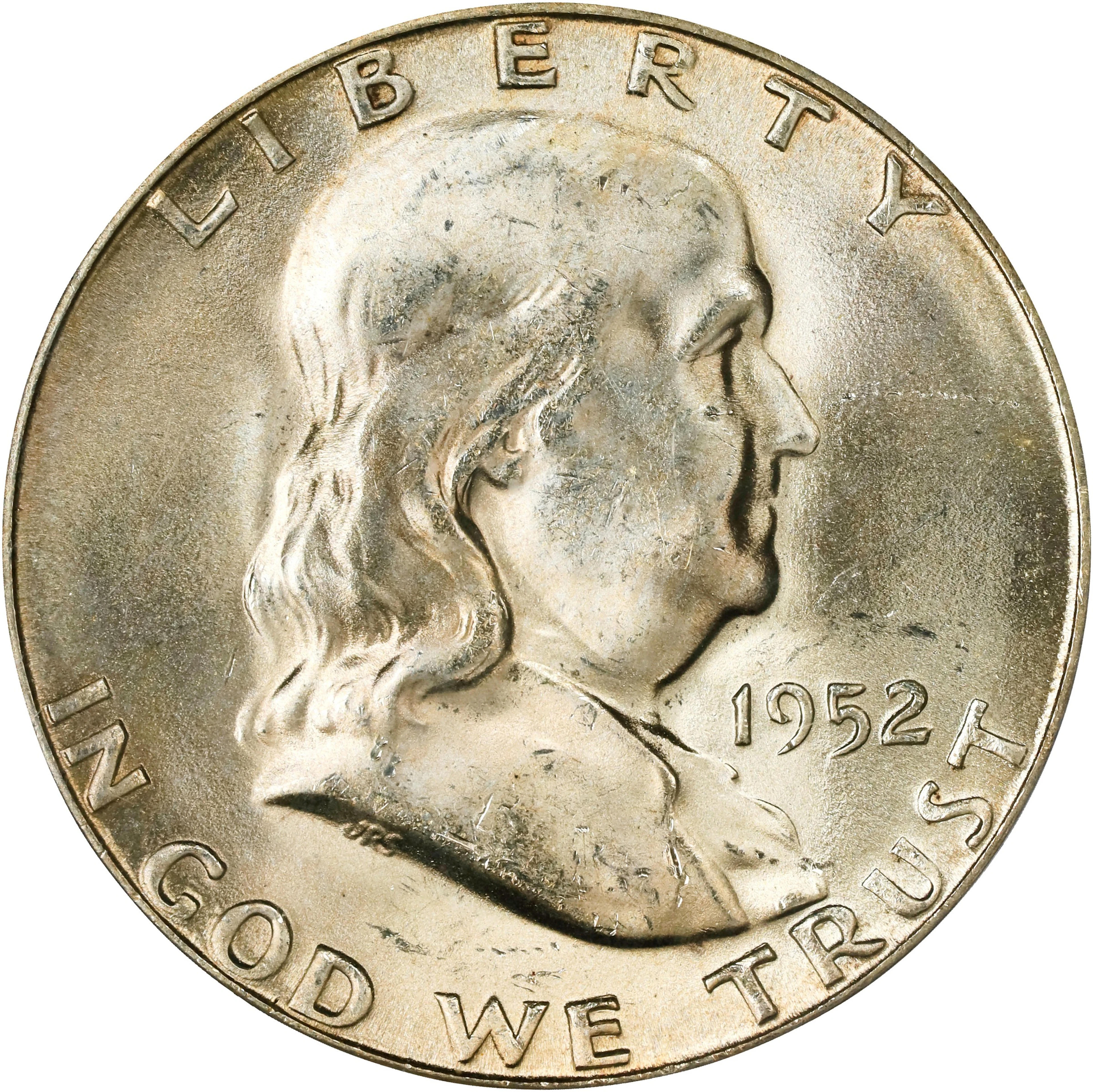 1952-S Franklin Half Dollar. MS-64 FBL (PCGS). CAC. OGH Generation 3.1.