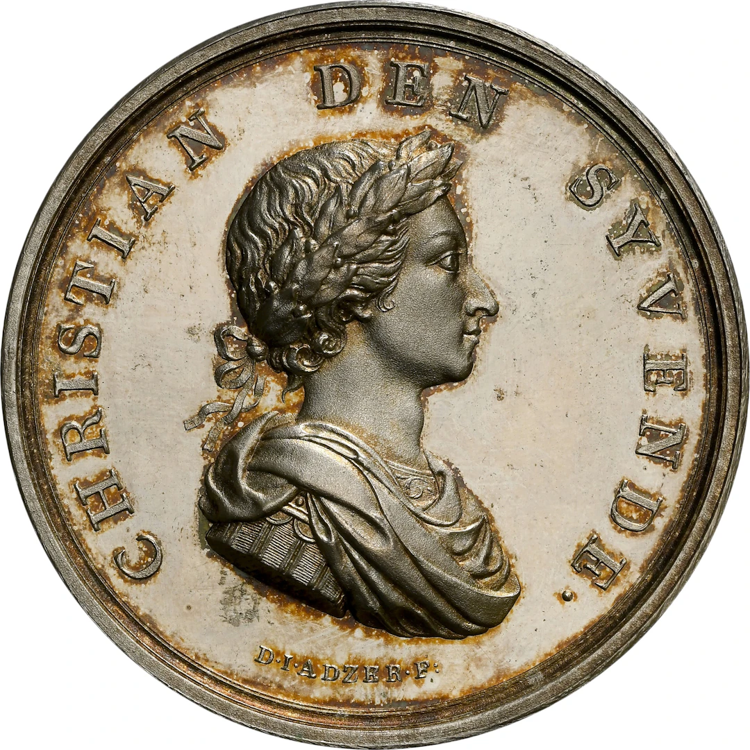 DENMARK. General Rural Department Restrike Silver Medal of Merit