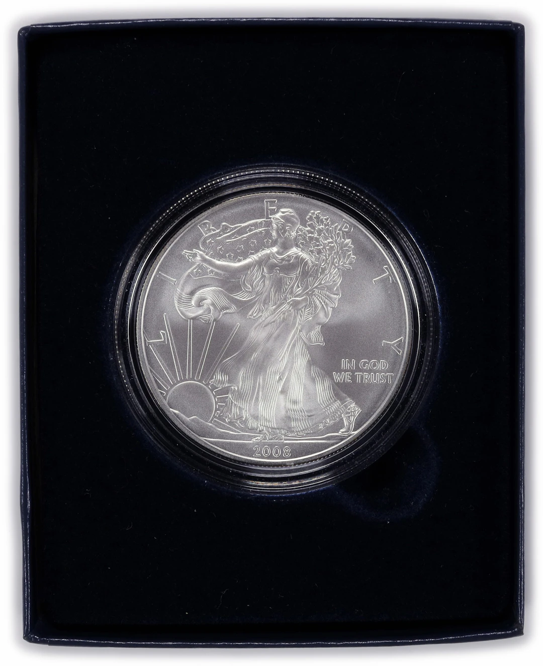 (1 oz, 31.104 g ASW). 2008-W American Silver Eagle. Uncirculated.