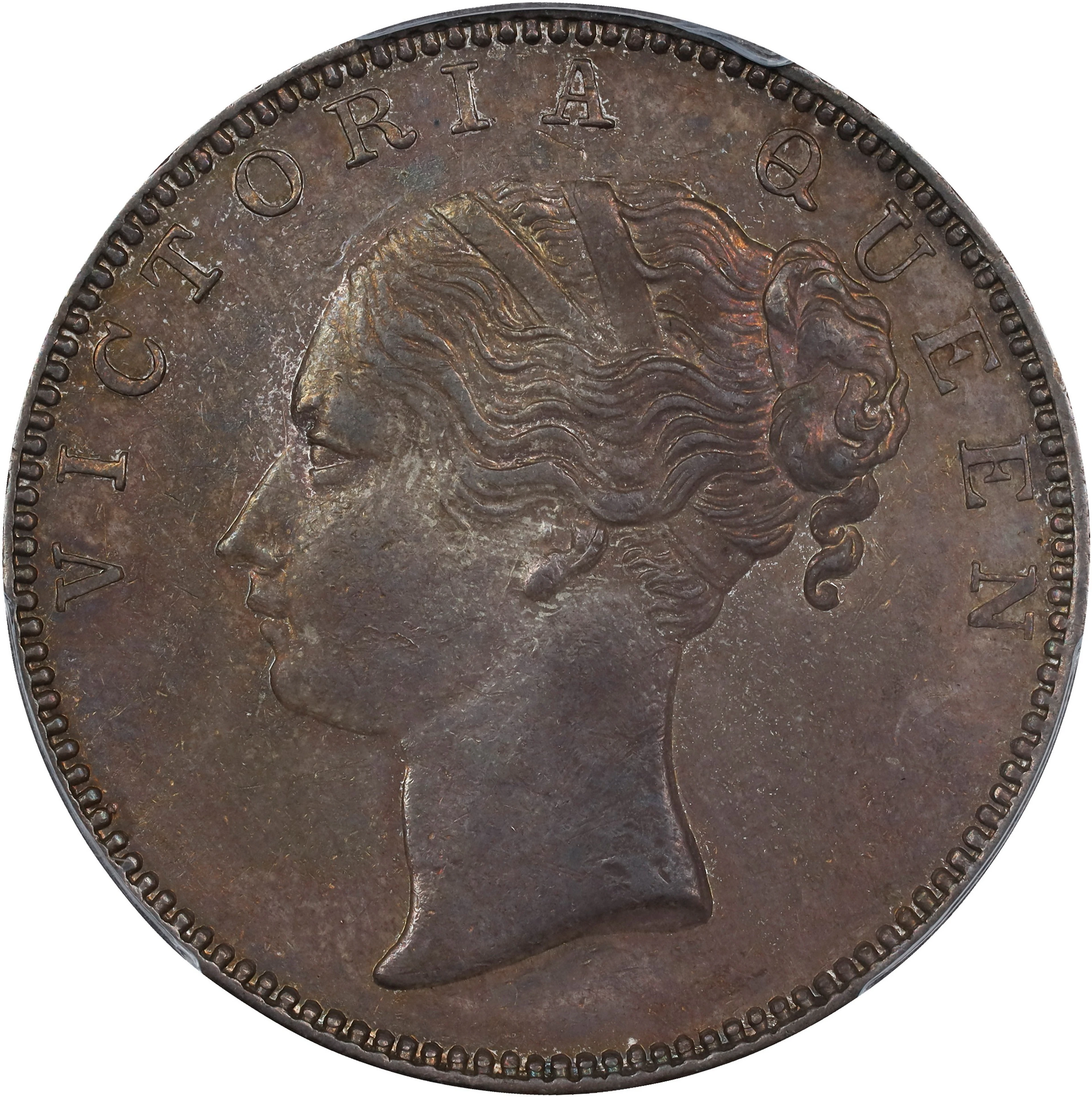 INDIA. British East India Company. Rupee, 1840.-(M). Madras Mint.