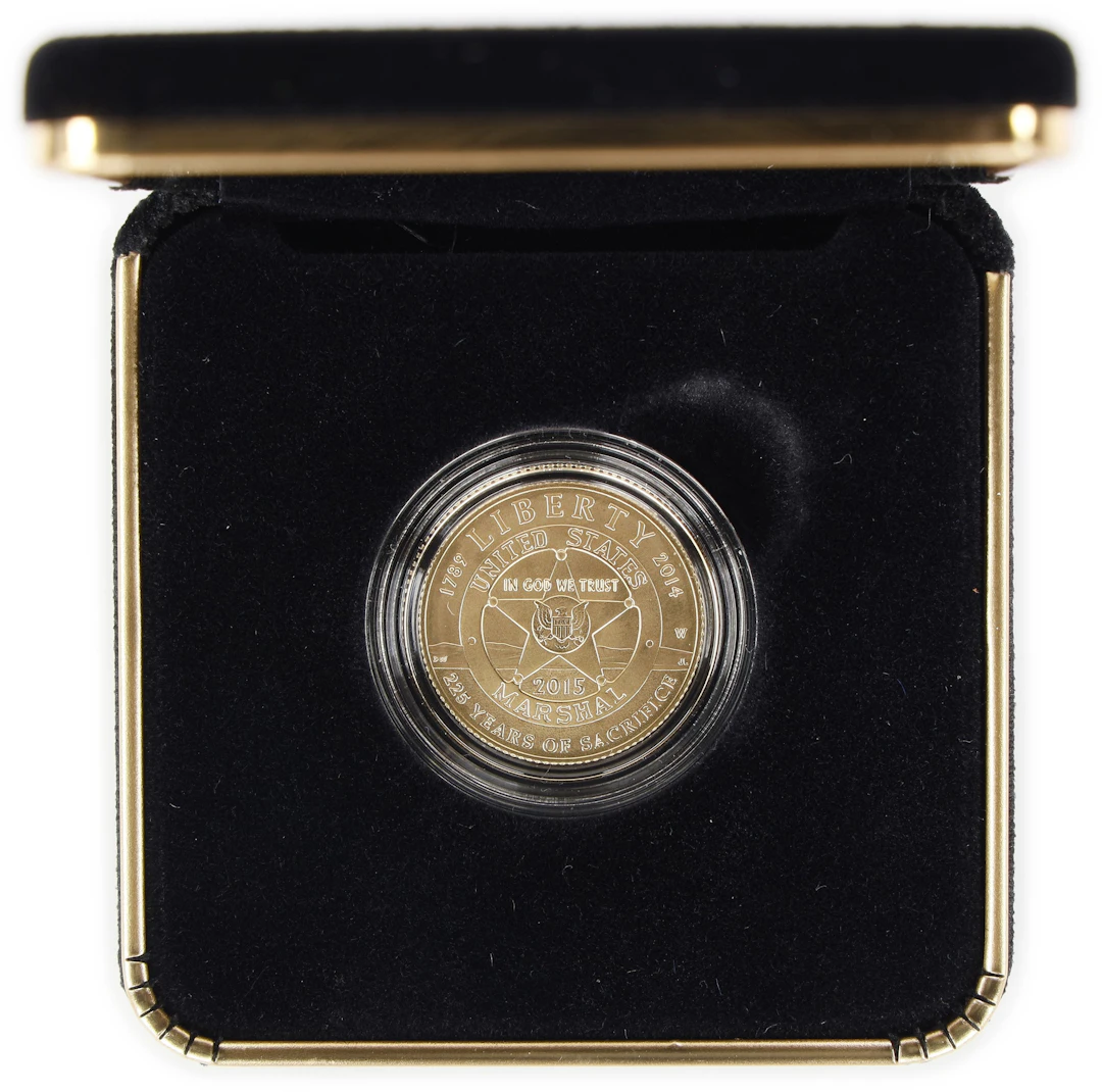 (0.242 oz, 7.527 g AGW). 2015-W U.S. Marshals Service 225th Anniversary
