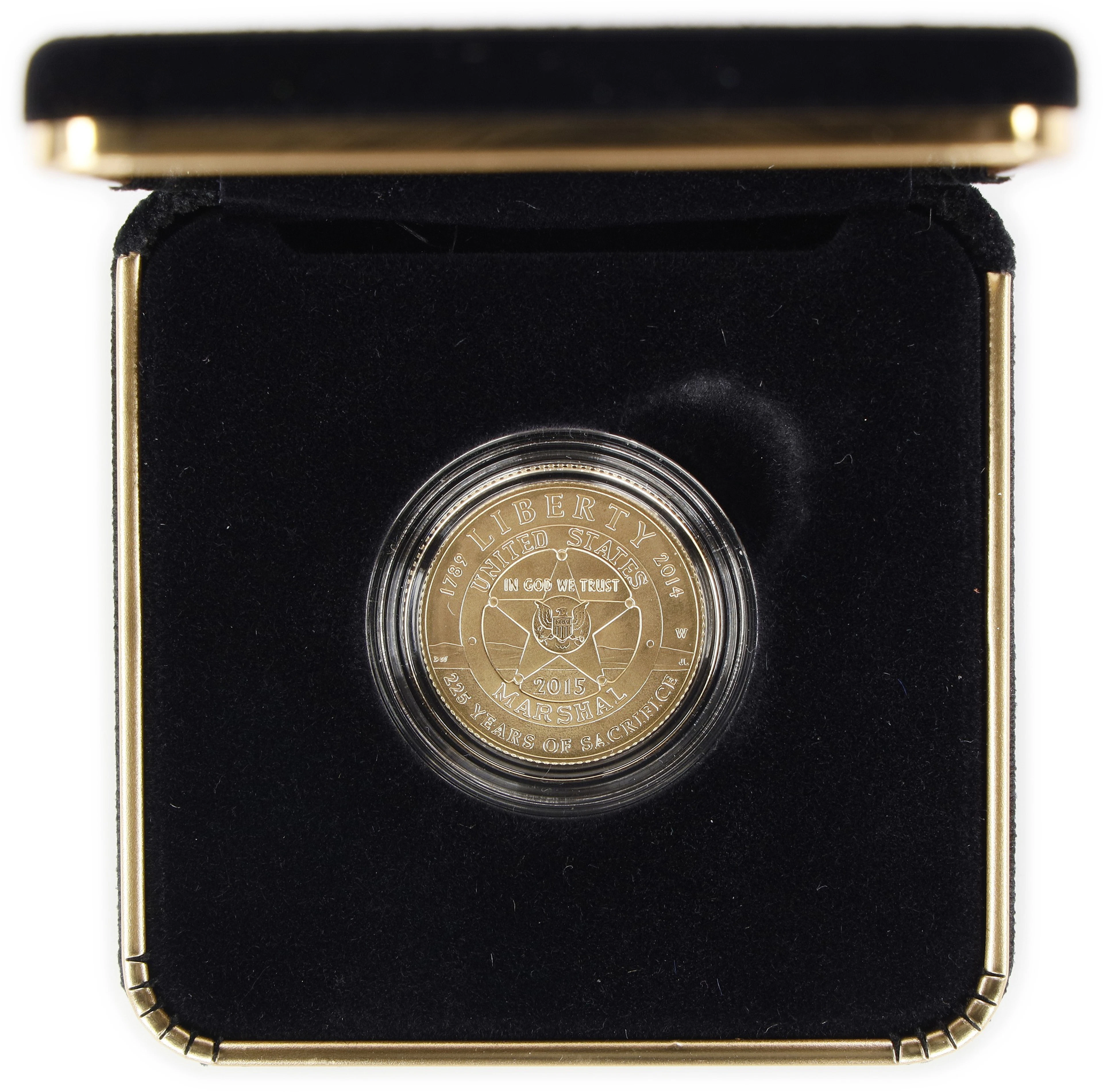 (0.242 oz, 7.527 g AGW). 2015-W U.S. Marshals Service 225th Anniversary