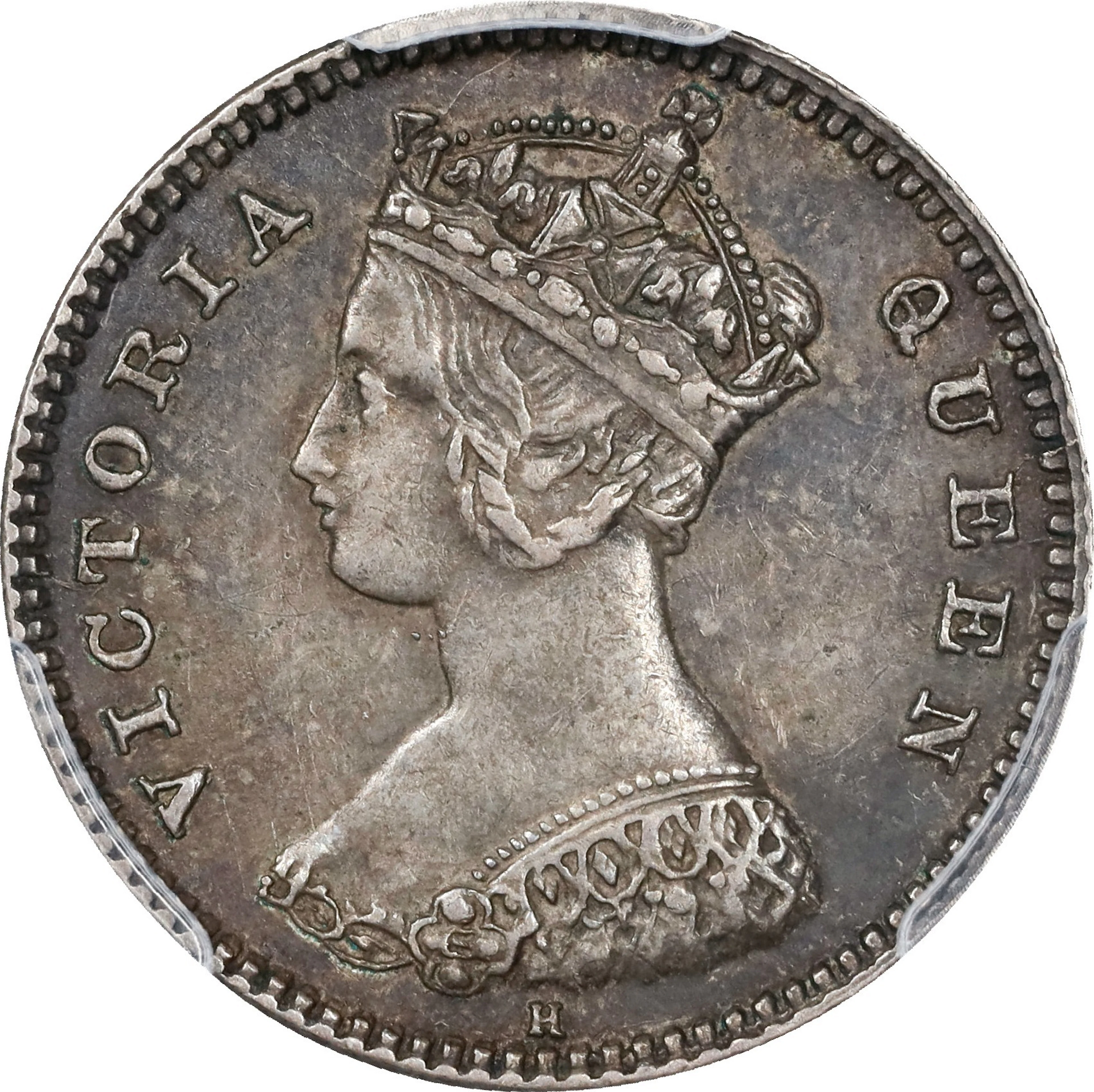 (t) HONG KONG (SAR). 10 Cents, 1880/0-H. Birmingham (Heaton) Mint.