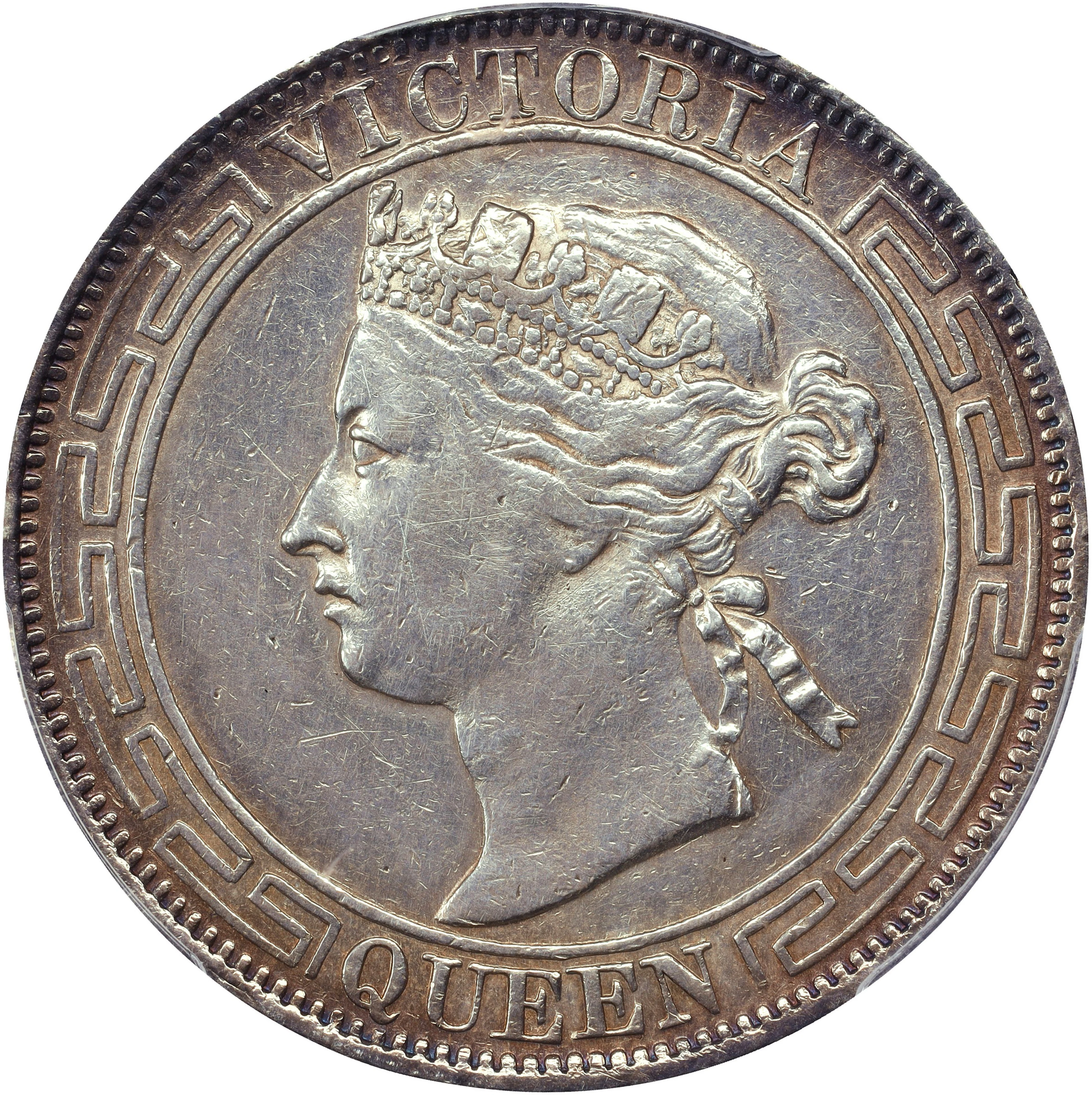(t) HONG KONG (SAR). 50 Cents, 1866. Hong Kong Mint. Victoria. PCGS