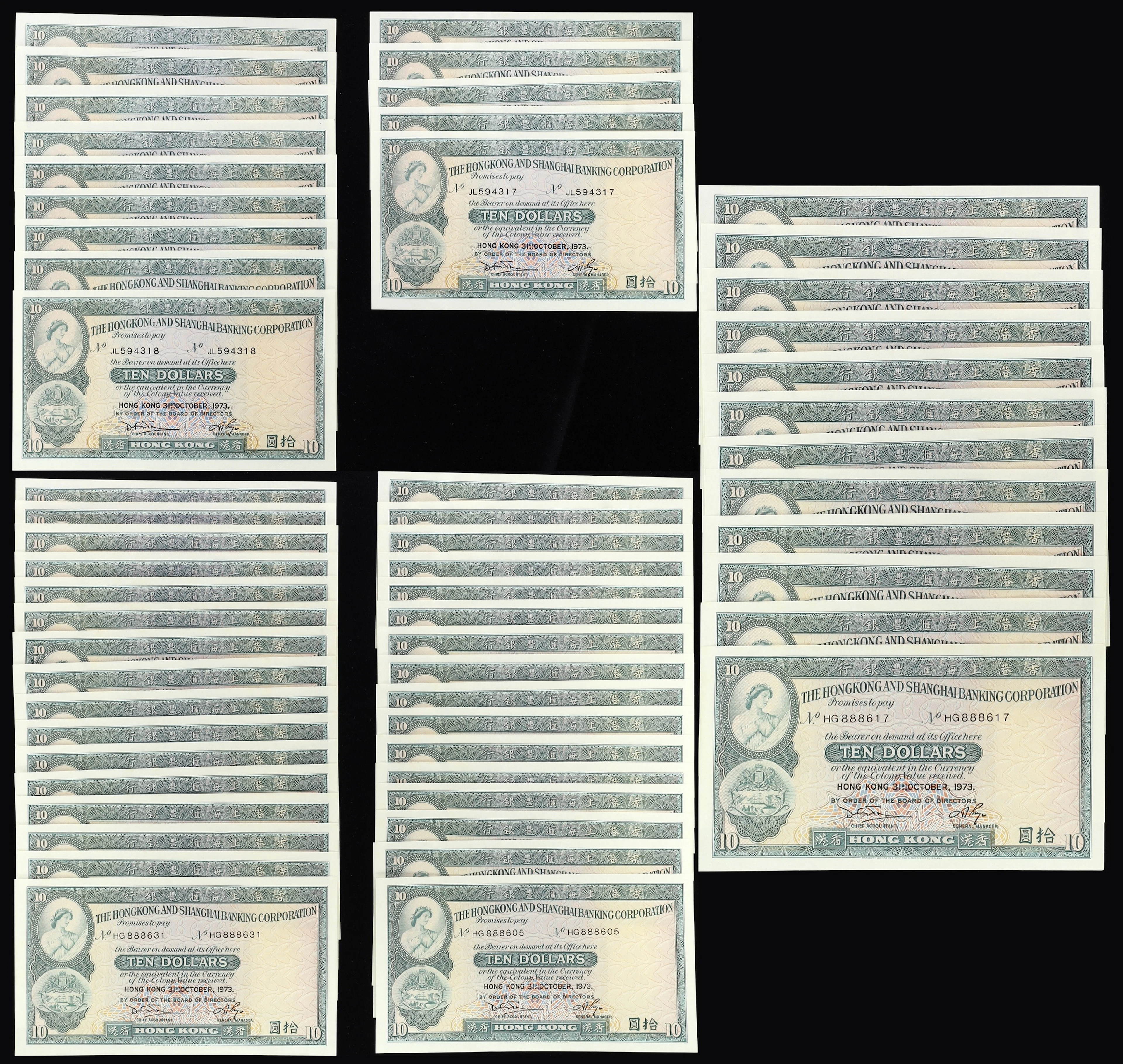 HONG KONG (SAR). Lot of (58). Hong Kong & Shanghai Banking Corporation.