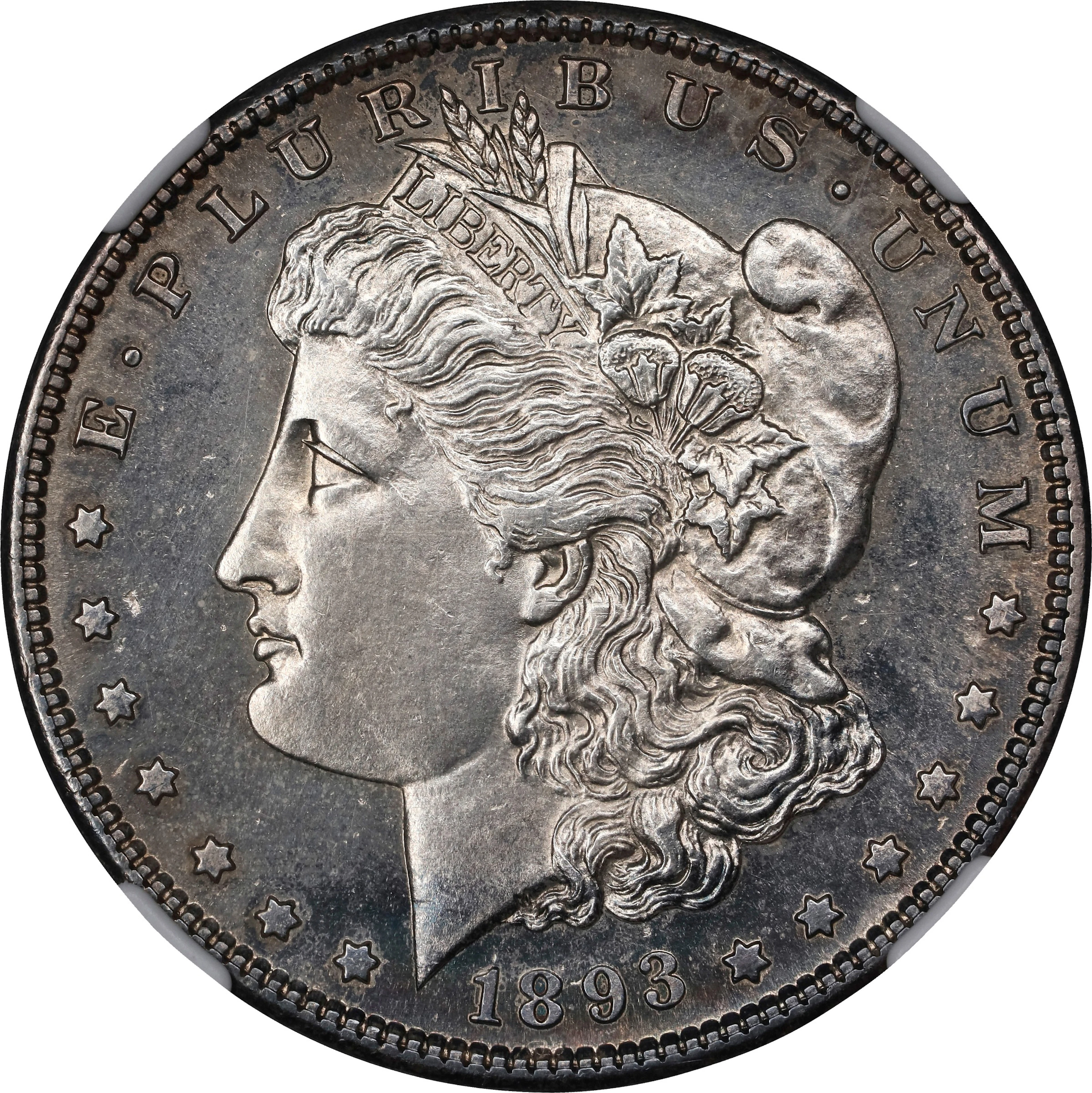 1893-S Morgan Silver Dollar. MS-62 (NGC).