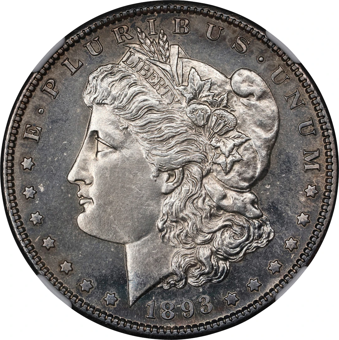 1893-S Morgan Silver Dollar. MS-62 (NGC).