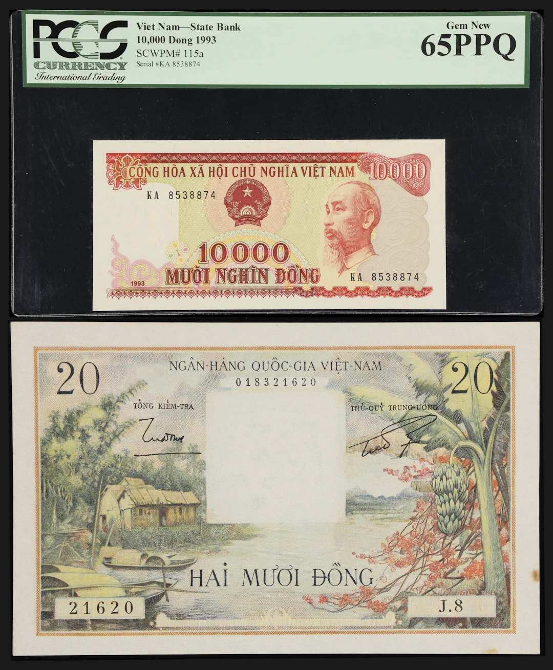 VIETNAM & SOUTH VIETNAM. National Bank of Vietnam & State Bank of